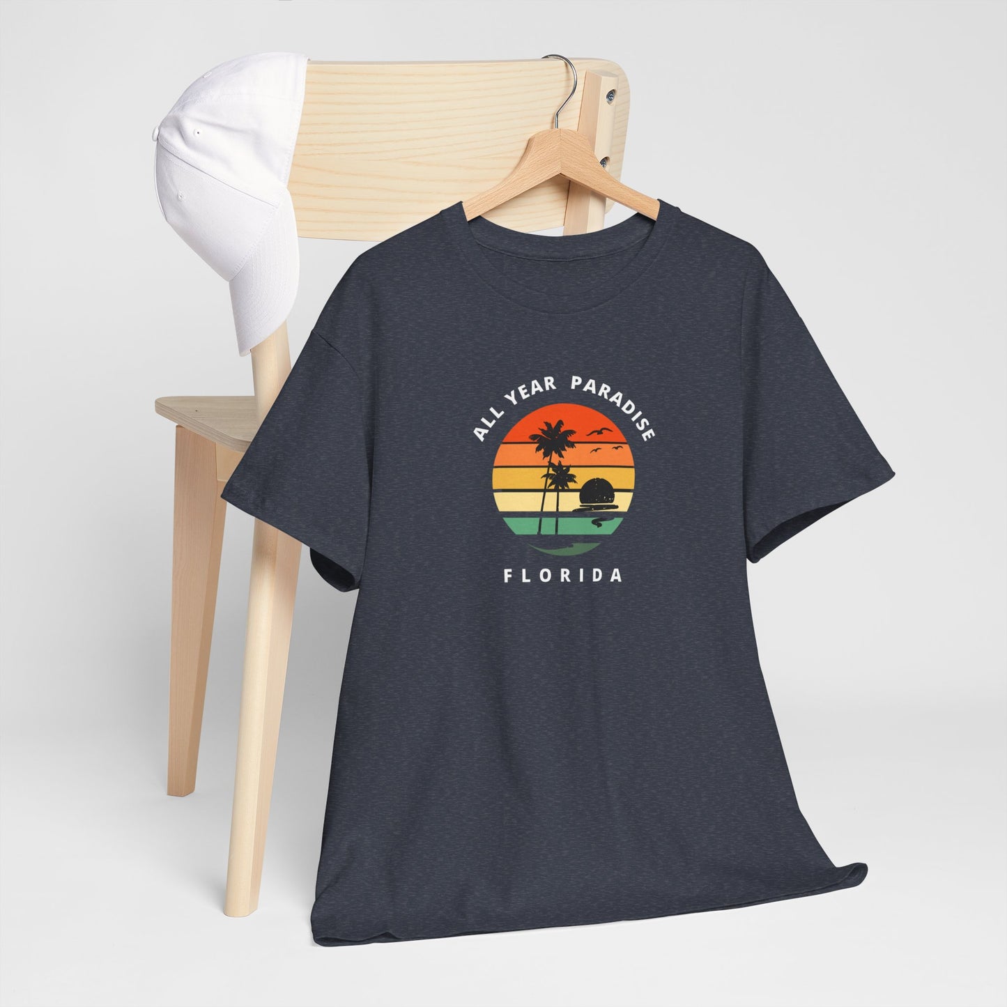 Vintage Sunset Graphic Tee, Casual T-Shirt, Summer Vibes Shirt, Beachwear, Gift for Him/Her, Cozy Everyday Wear