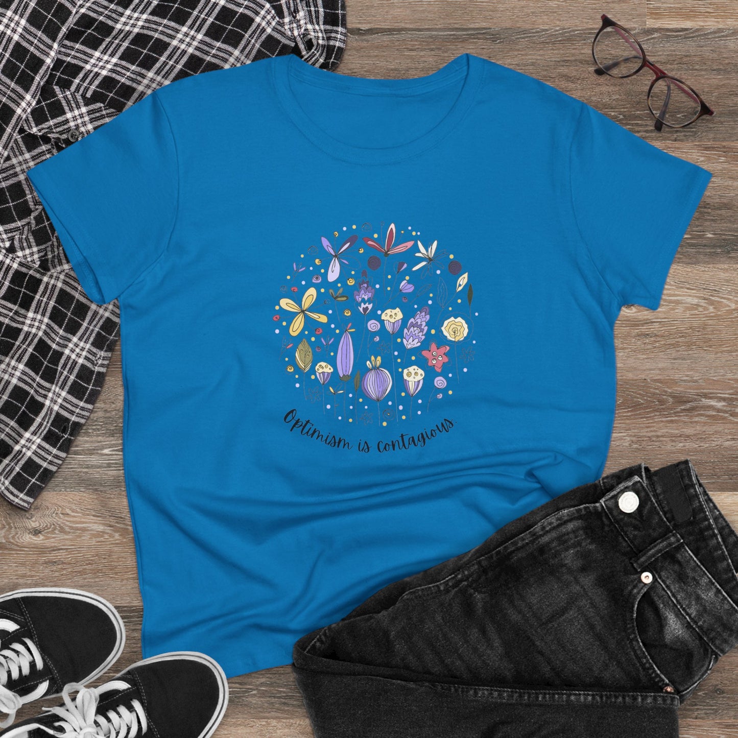 Wildflower T Shirt Women's Wildflower Tee Floral T Shirt Flower Tee Inspirational Saying