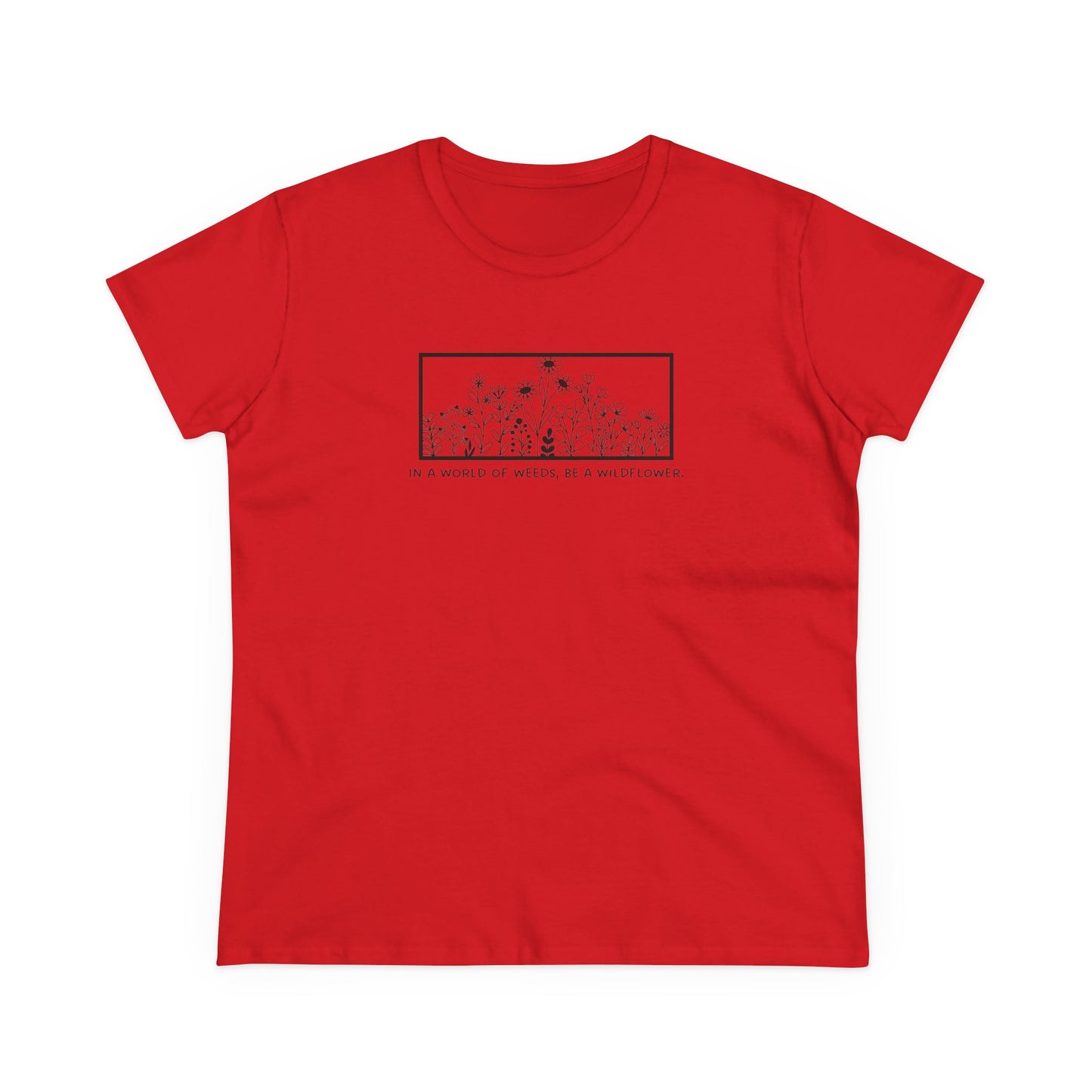 Wildflower T Shirt Floral Tee Women's