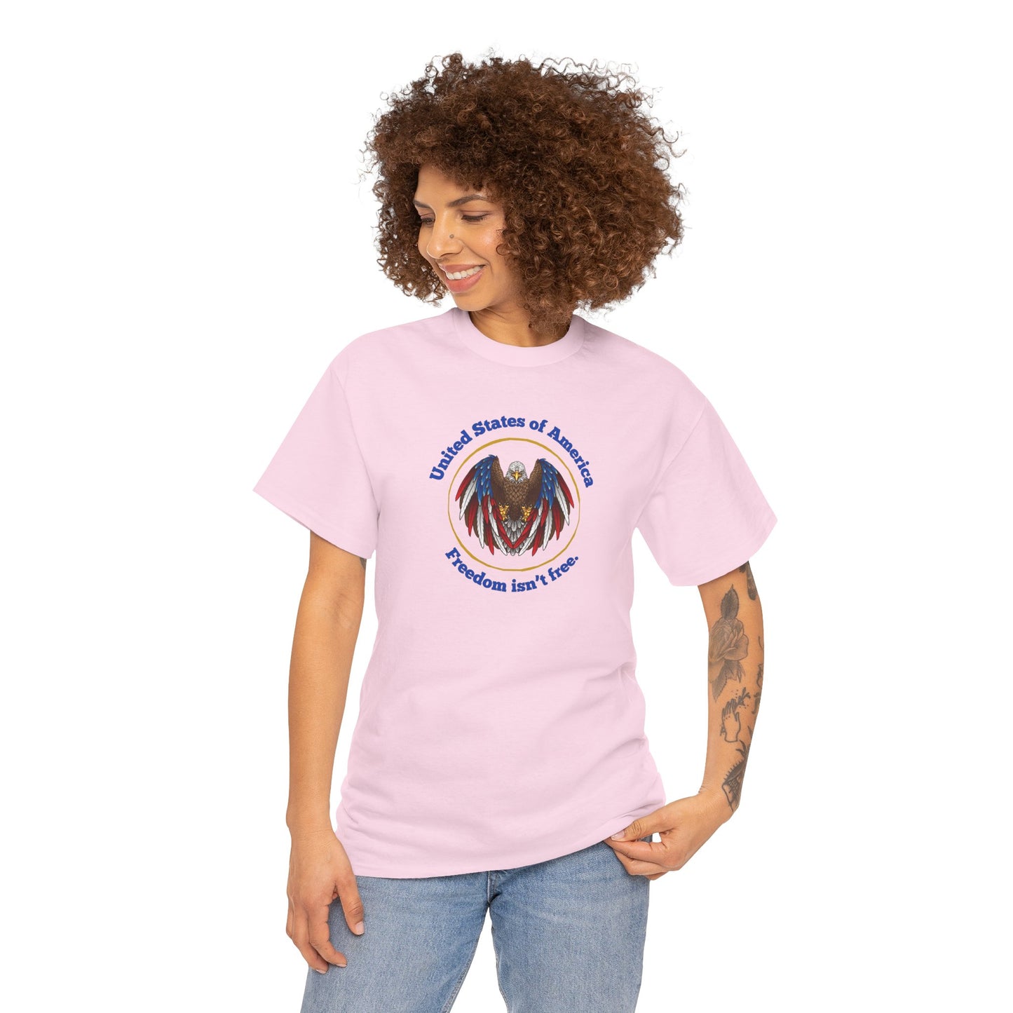 Patriotic Eagle Tee - USA Freedom