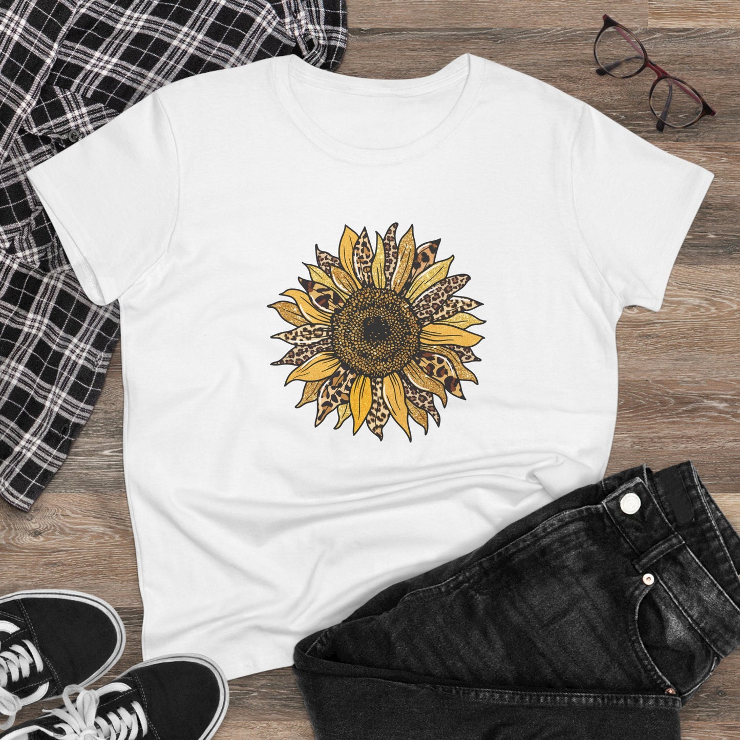 Leopard Print Women's T Shirt Animal Print T Shirt Cheetah Tee