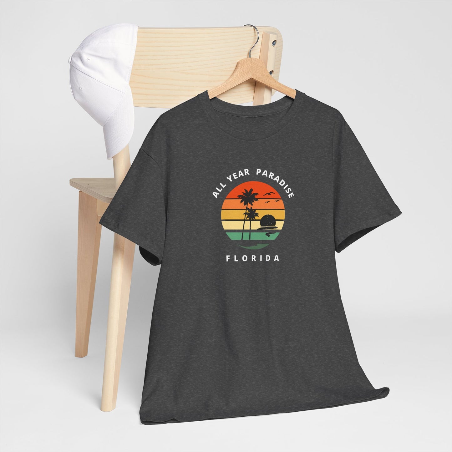 Vintage Sunset Graphic Tee, Casual T-Shirt, Summer Vibes Shirt, Beachwear, Gift for Him/Her, Cozy Everyday Wear