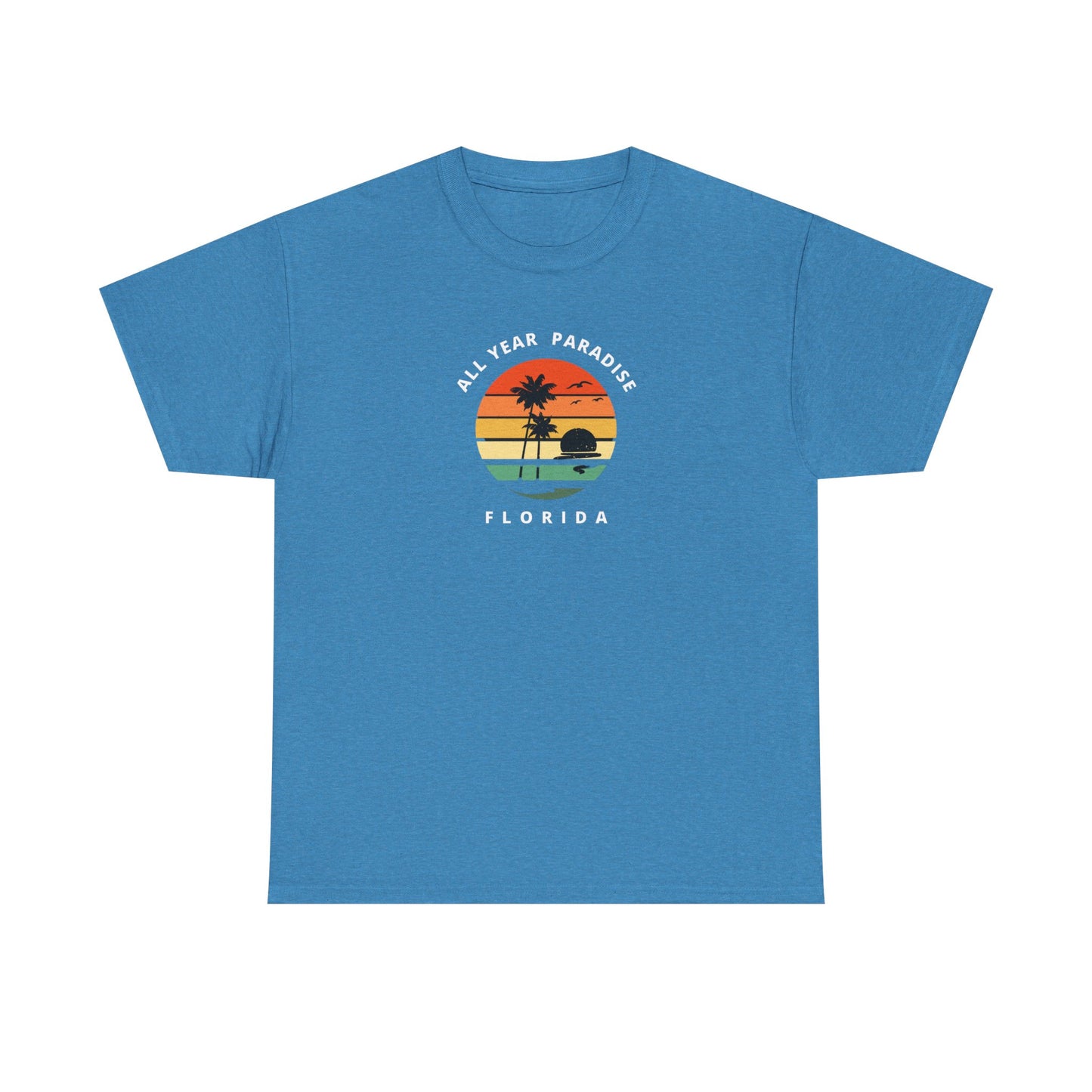 Vintage Sunset Graphic Tee, Casual T-Shirt, Summer Vibes Shirt, Beachwear, Gift for Him/Her, Cozy Everyday Wear