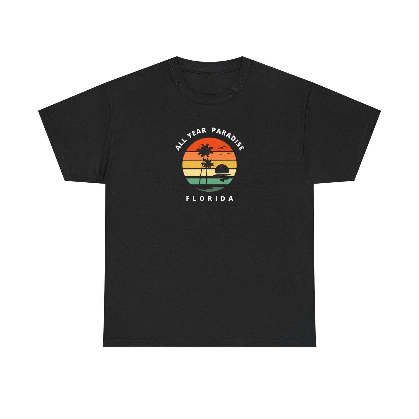 Vintage Sunset Graphic Tee, Casual T-Shirt, Summer Vibes Shirt, Beachwear, Gift for Him/Her, Cozy Everyday Wear