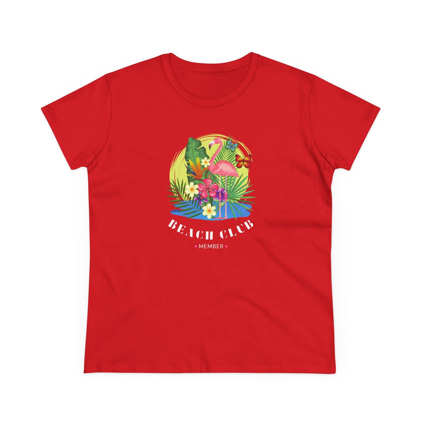T-Shirt Tropical Beach Club Women's Graphic Flamingo Tee