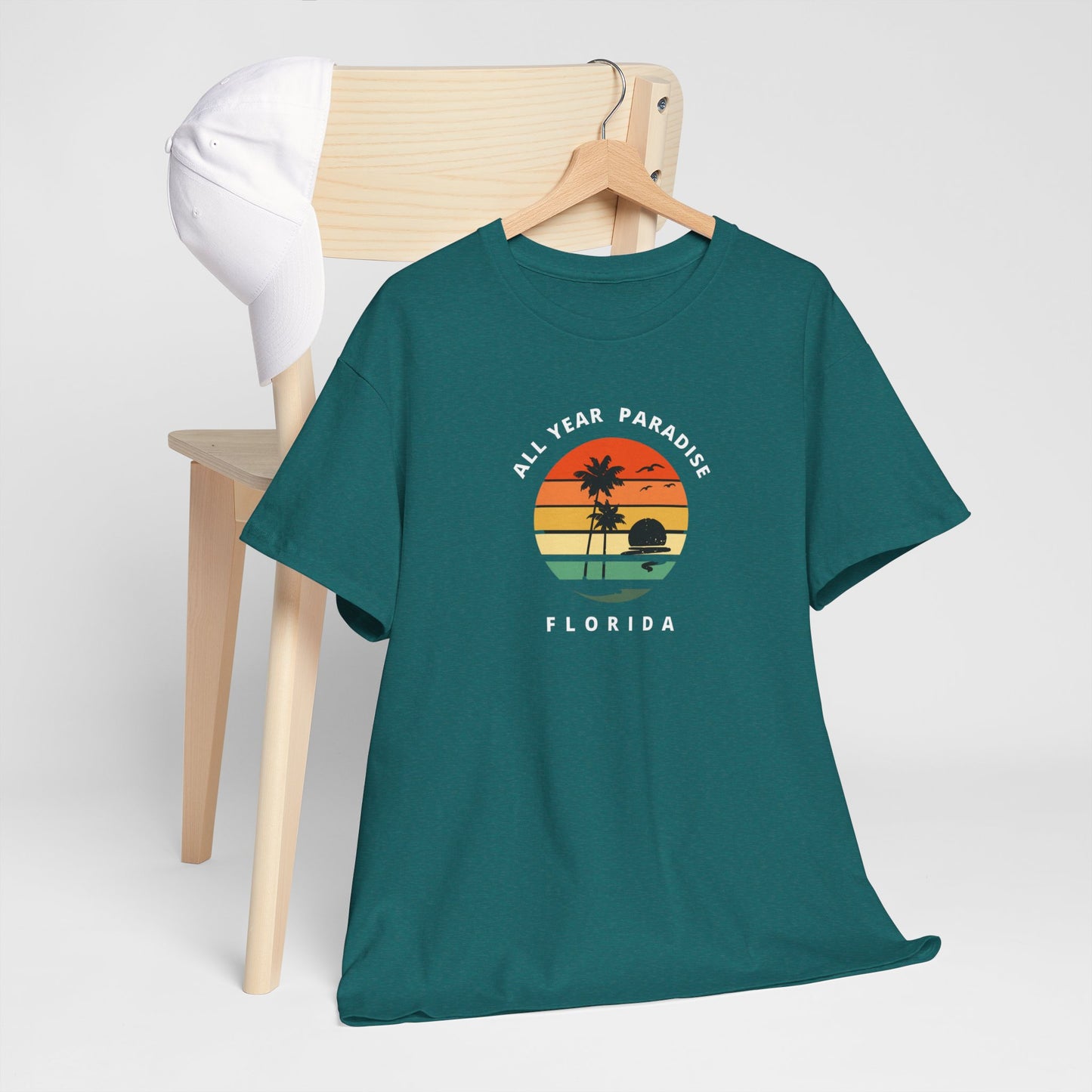 Vintage Sunset Graphic Tee, Casual T-Shirt, Summer Vibes Shirt, Beachwear, Gift for Him/Her, Cozy Everyday Wear