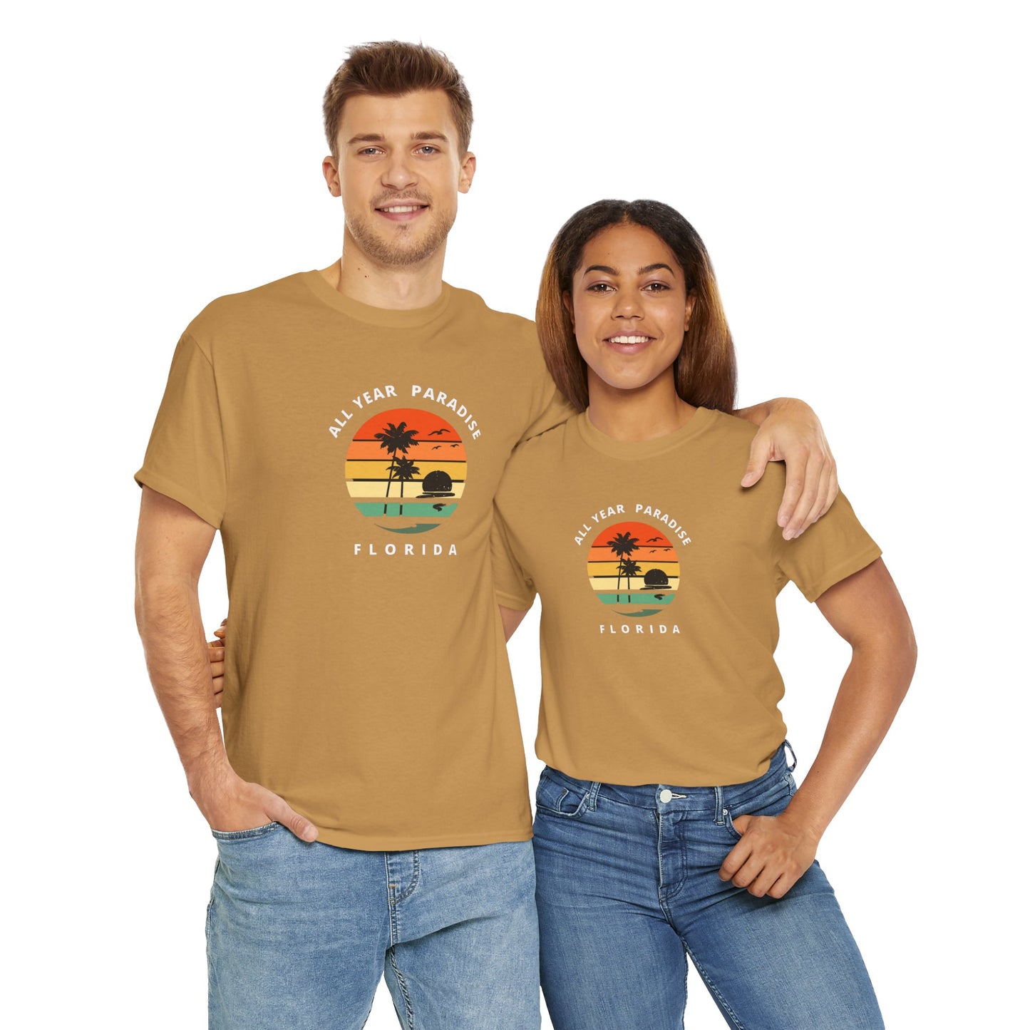 Vintage Sunset Graphic Tee, Casual T-Shirt, Summer Vibes Shirt, Beachwear, Gift for Him/Her, Cozy Everyday Wear