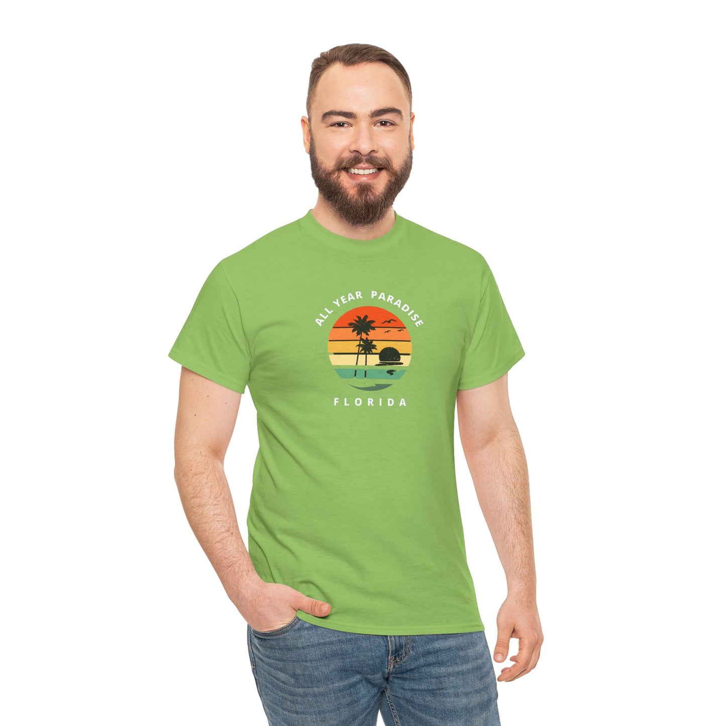 Vintage Sunset Graphic Tee, Casual T-Shirt, Summer Vibes Shirt, Beachwear, Gift for Him/Her, Cozy Everyday Wear