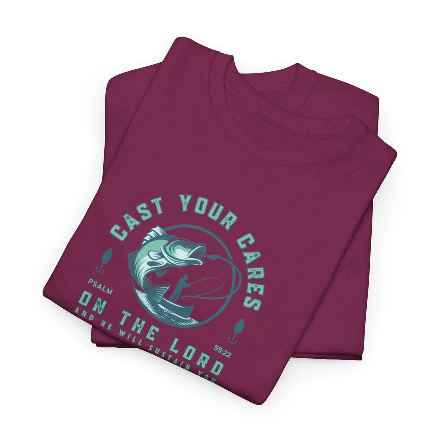 Men's Graphic Christian T Shirt Fishing Tee