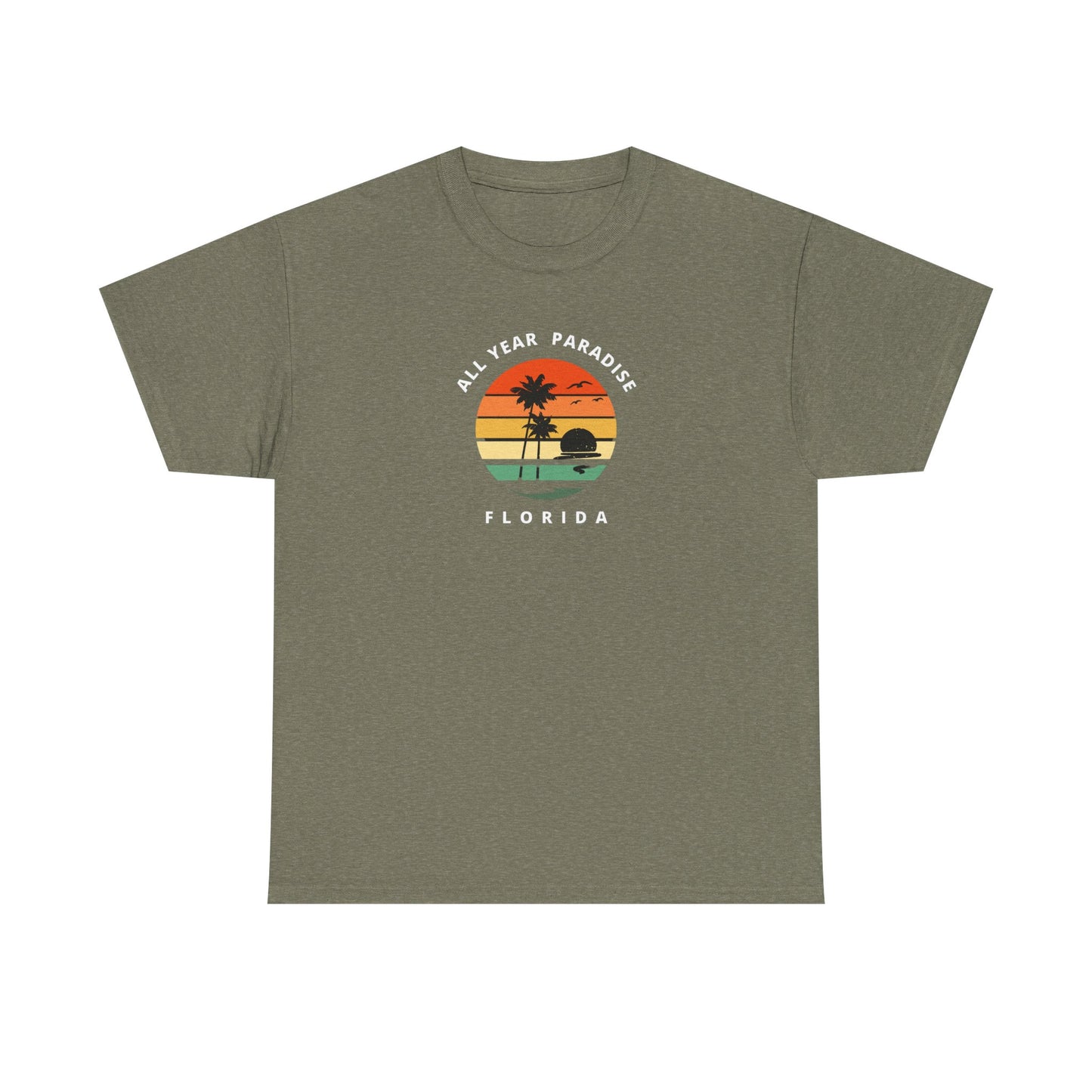 Vintage Sunset Graphic Tee, Casual T-Shirt, Summer Vibes Shirt, Beachwear, Gift for Him/Her, Cozy Everyday Wear