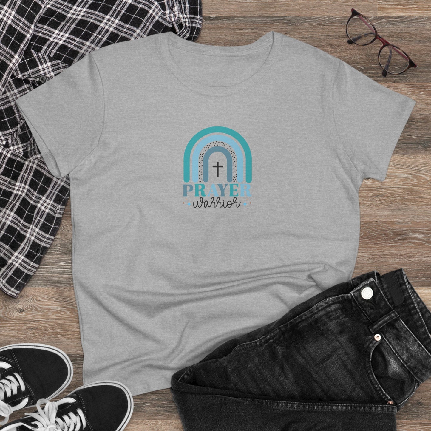 Prayer Warrior T-Shirt Women's Christian T Shirt Faith Tee