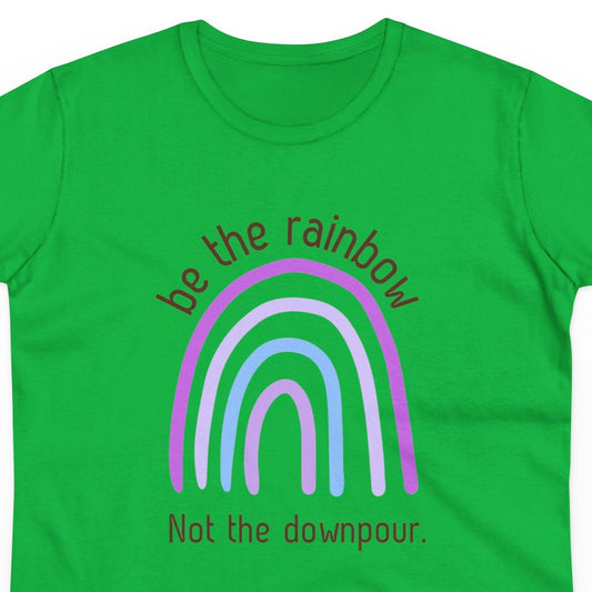 Rainbow T Shirt Inspirational Tee Women's