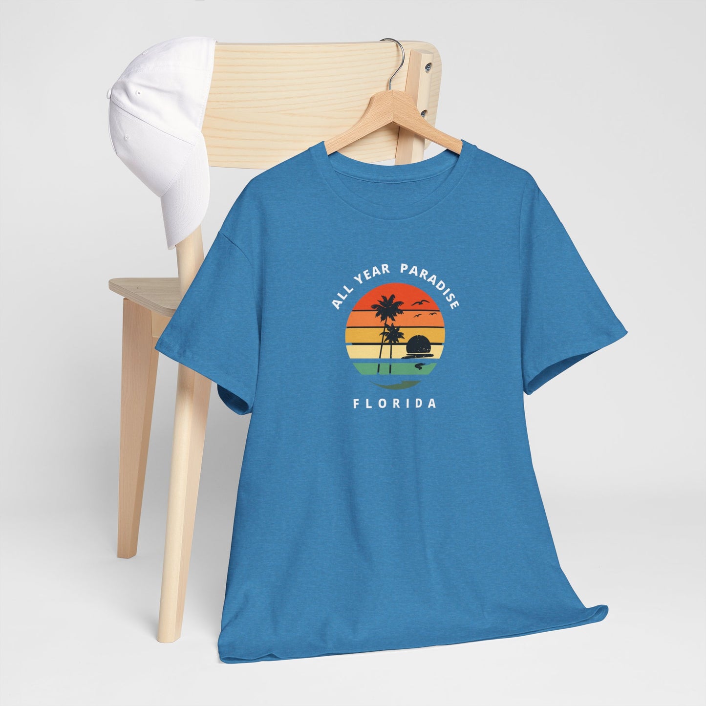 Vintage Sunset Graphic Tee, Casual T-Shirt, Summer Vibes Shirt, Beachwear, Gift for Him/Her, Cozy Everyday Wear