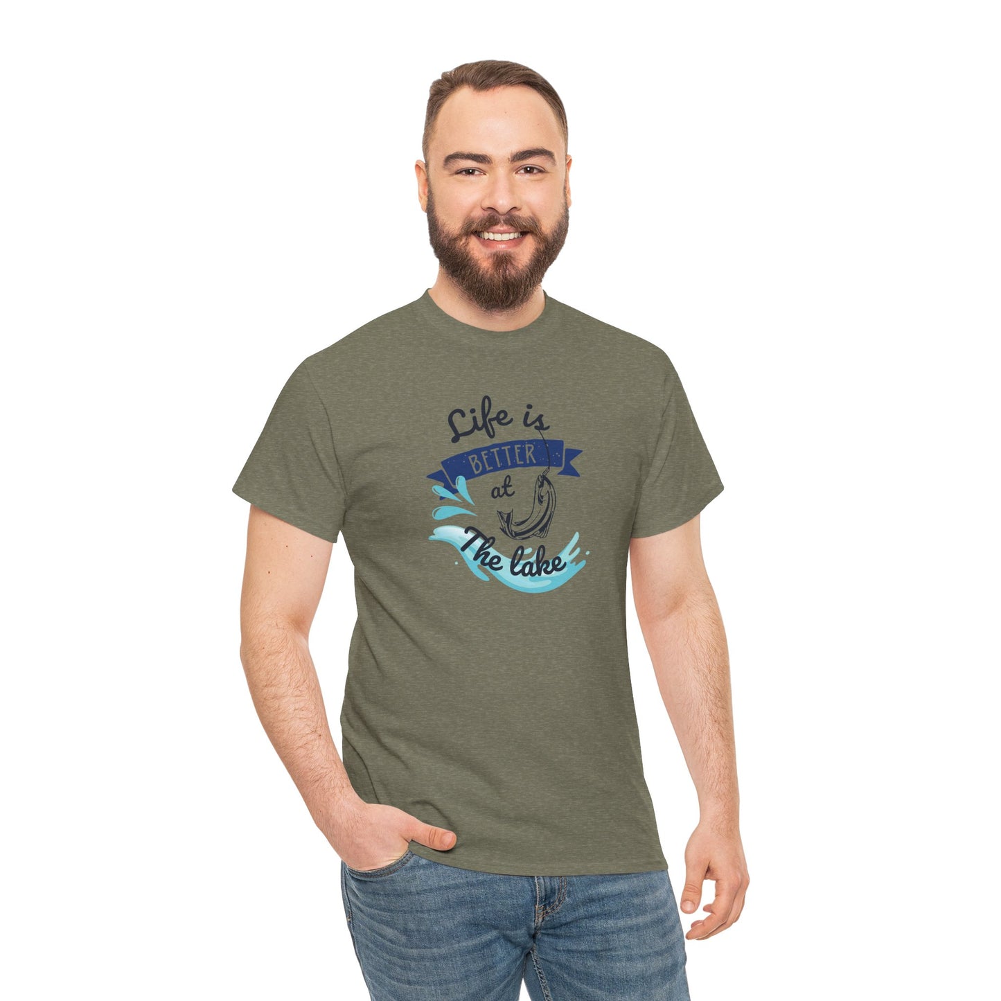 Lake Fishing Unisex Tee