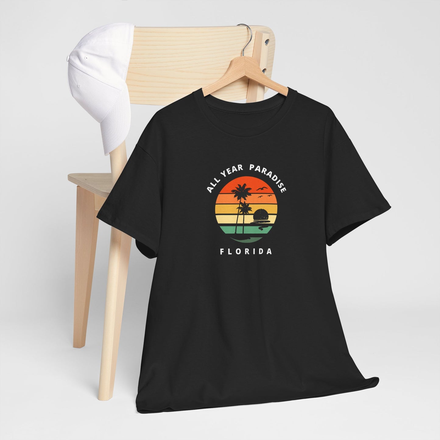 Vintage Sunset Graphic Tee, Casual T-Shirt, Summer Vibes Shirt, Beachwear, Gift for Him/Her, Cozy Everyday Wear