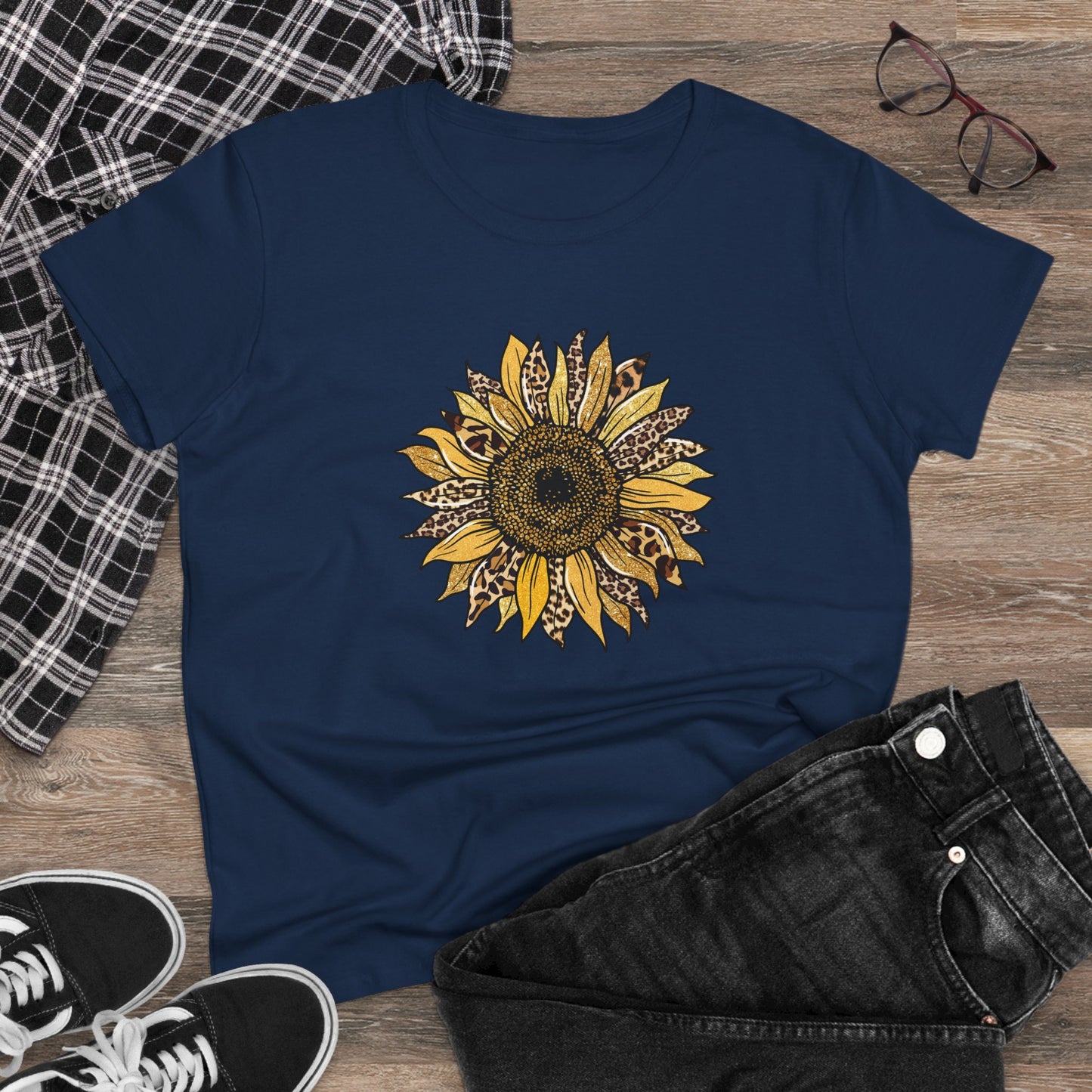 Leopard Print Women's T Shirt Animal Print T Shirt Cheetah Tee