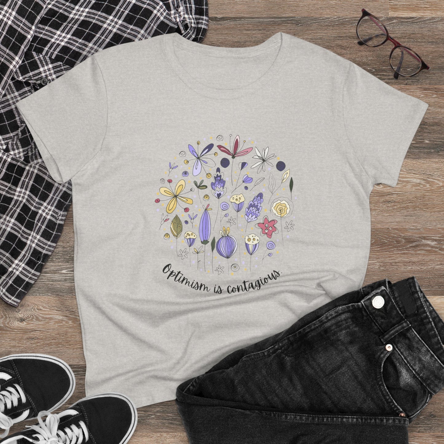 Graphic T-Shirt Flower Optimism Women's Tee
