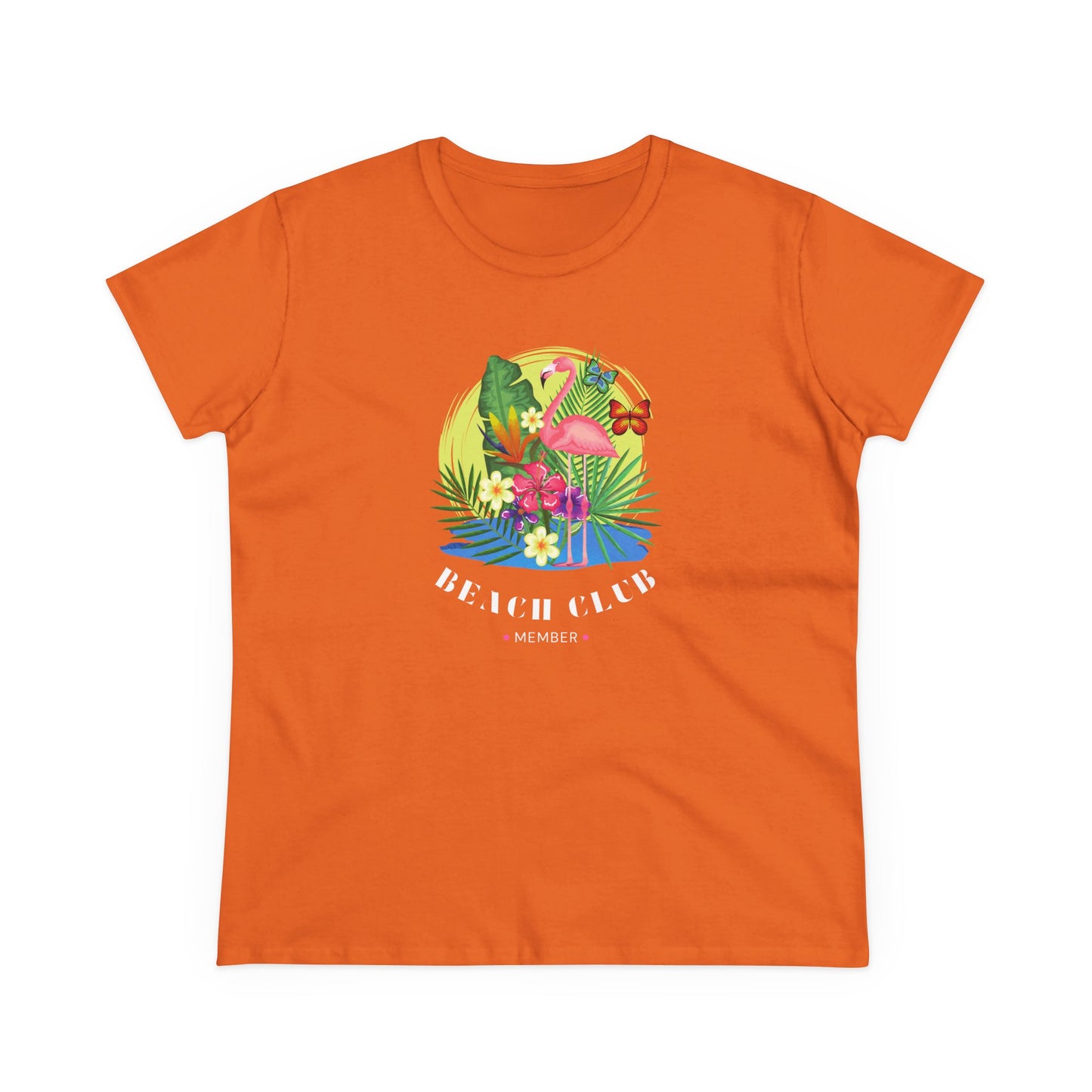 T-Shirt Tropical Beach Club Women's Graphic Flamingo Tee