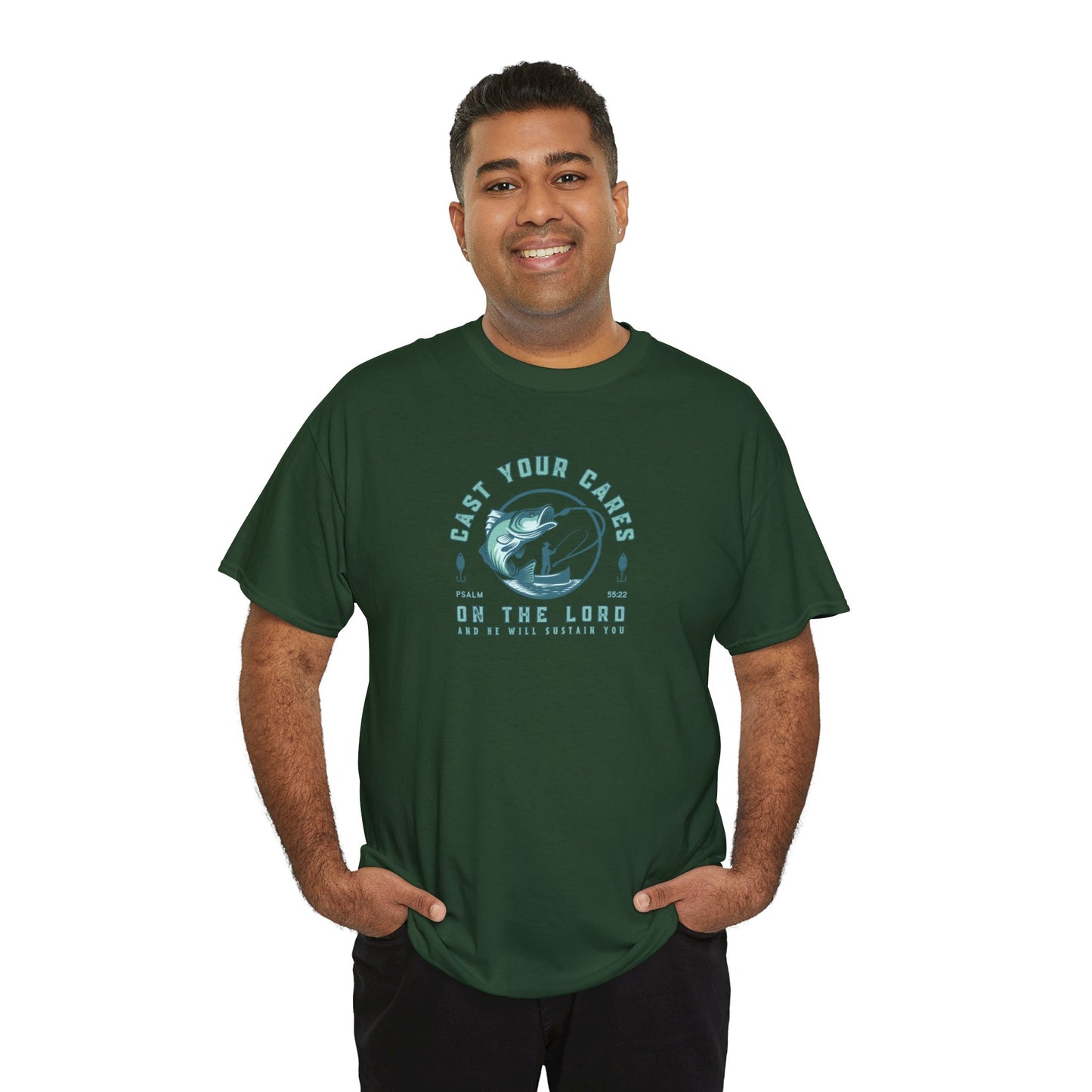 Men's Graphic Christian T Shirt Fishing Tee