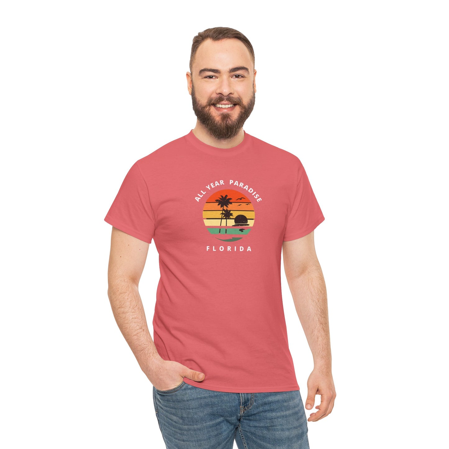Vintage Sunset Graphic Tee, Casual T-Shirt, Summer Vibes Shirt, Beachwear, Gift for Him/Her, Cozy Everyday Wear