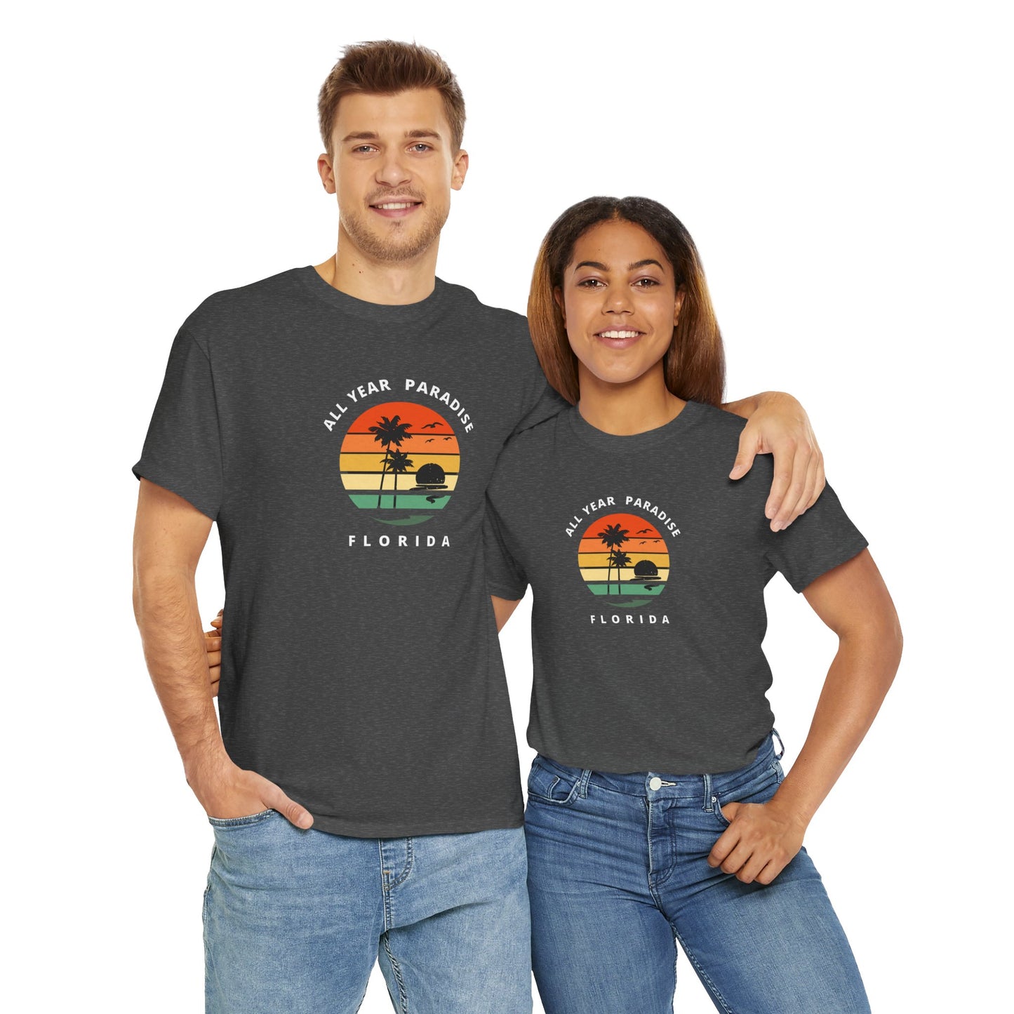Vintage Sunset Graphic Tee, Casual T-Shirt, Summer Vibes Shirt, Beachwear, Gift for Him/Her, Cozy Everyday Wear