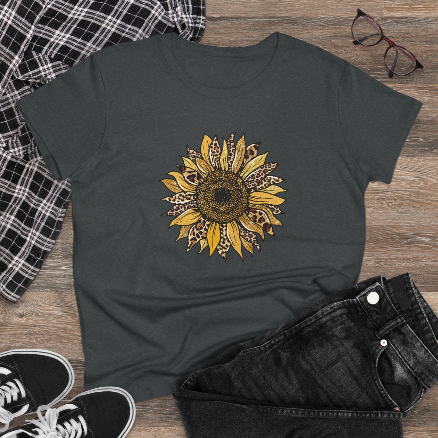 Leopard Print Women's T Shirt Animal Print T Shirt Cheetah Tee