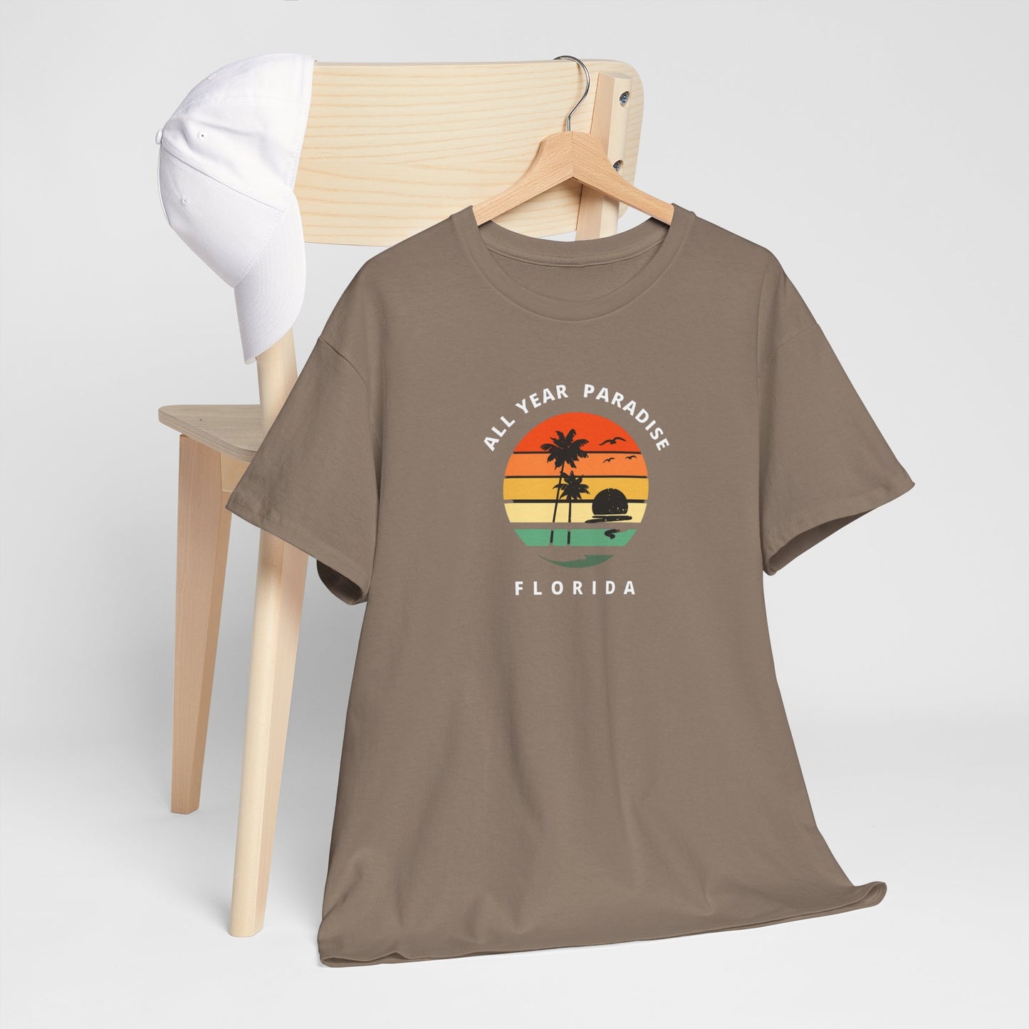 Vintage Sunset Graphic Tee, Casual T-Shirt, Summer Vibes Shirt, Beachwear, Gift for Him/Her, Cozy Everyday Wear
