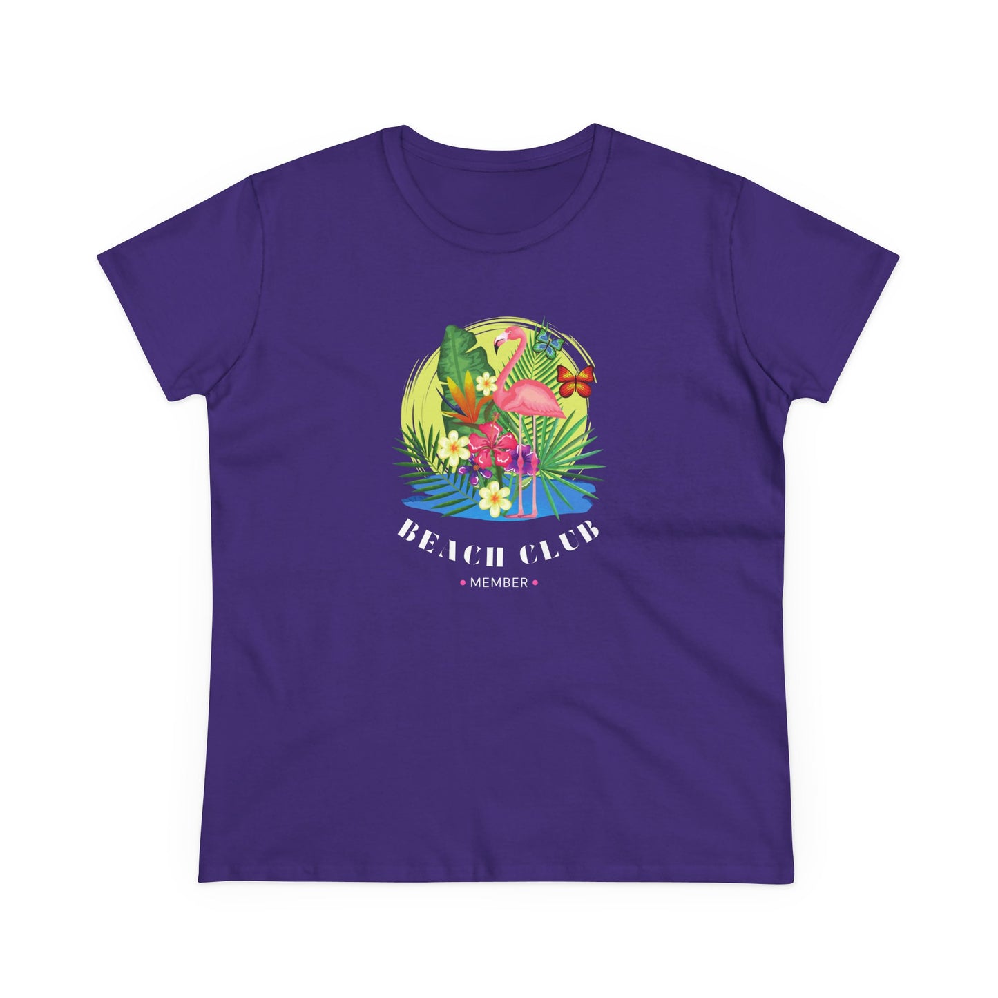 T-Shirt Tropical Beach Club Women's Graphic Flamingo Tee