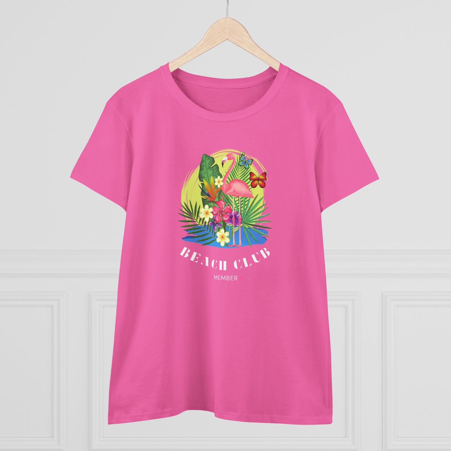 T-Shirt Tropical Beach Club Women's Graphic Flamingo Tee