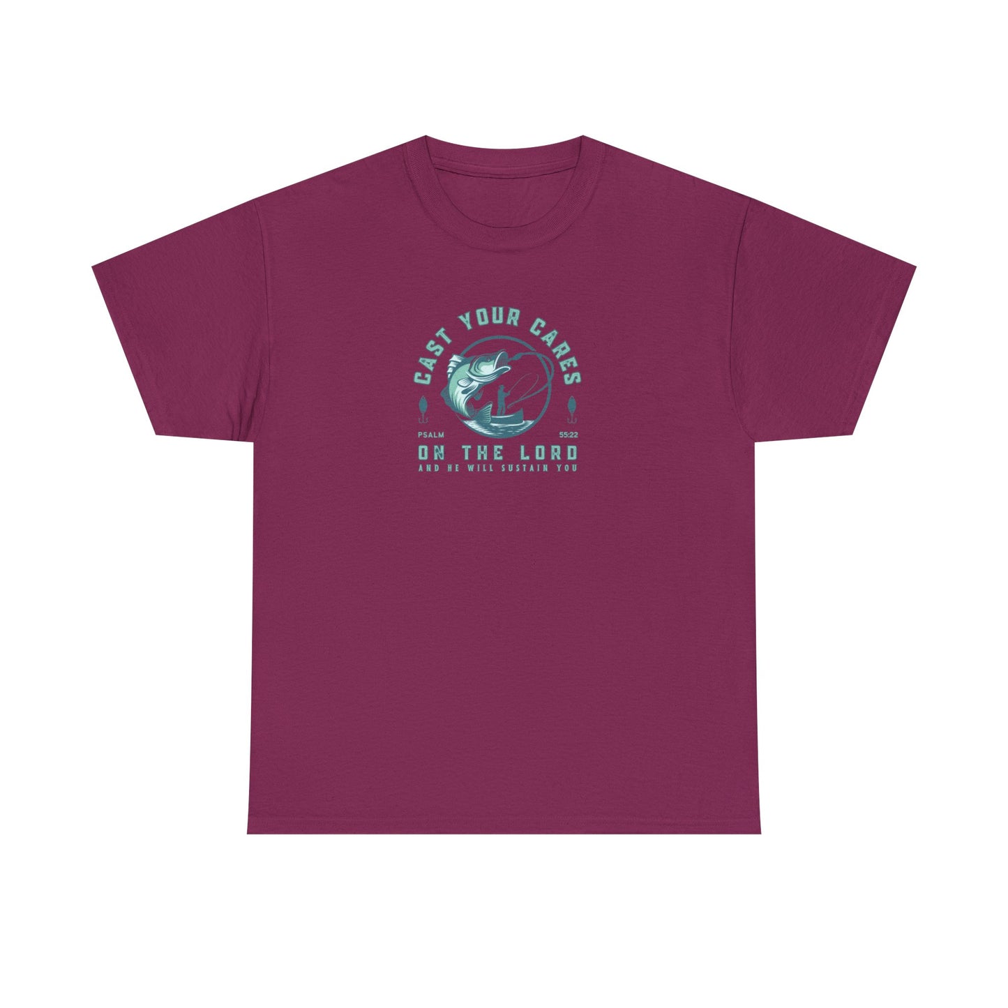 Men's Graphic Christian T Shirt Fishing Tee