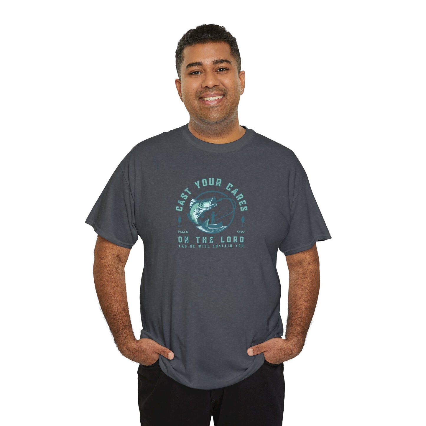 Men's Graphic Christian T Shirt Fishing Tee