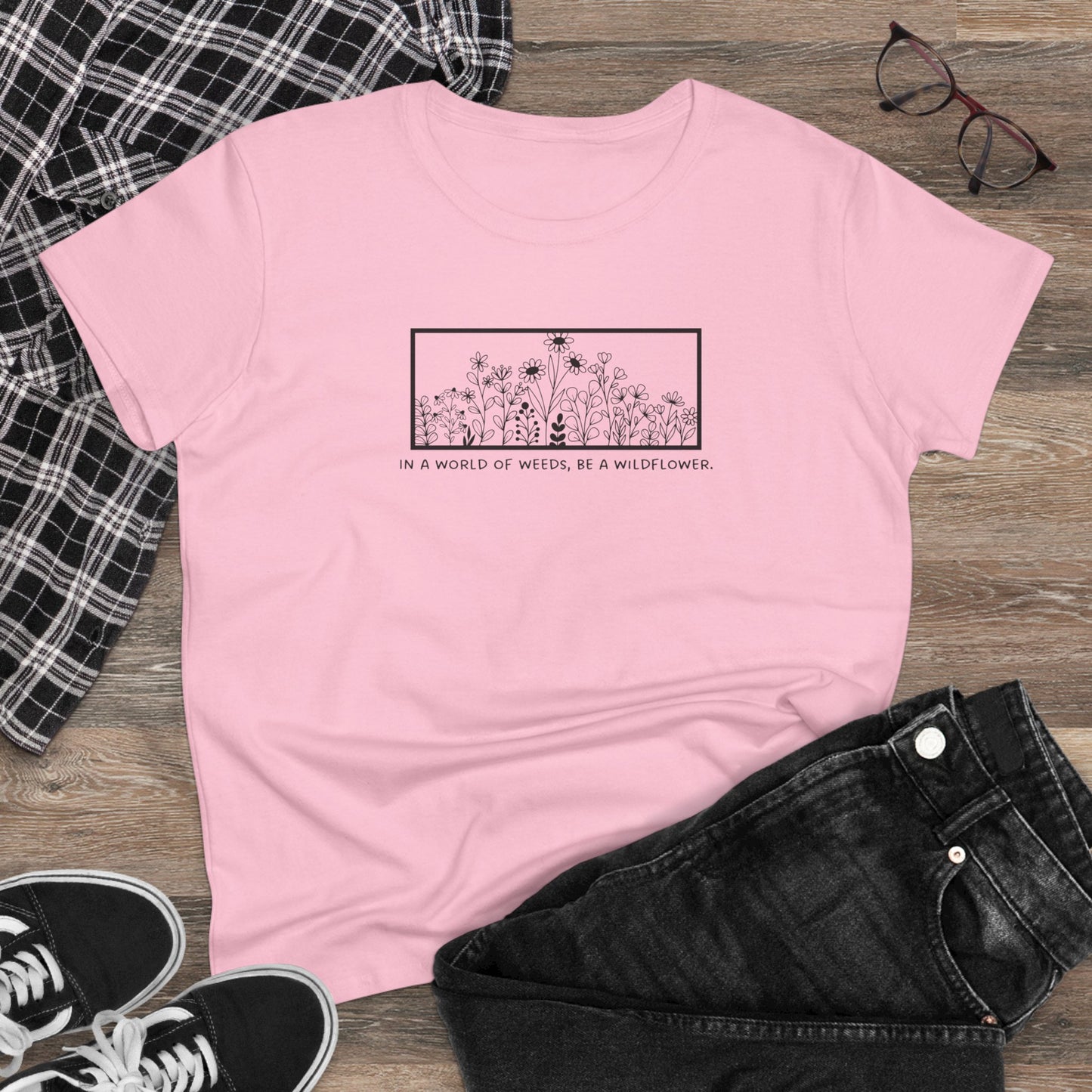 Wildflower T Shirt Floral Tee Women's