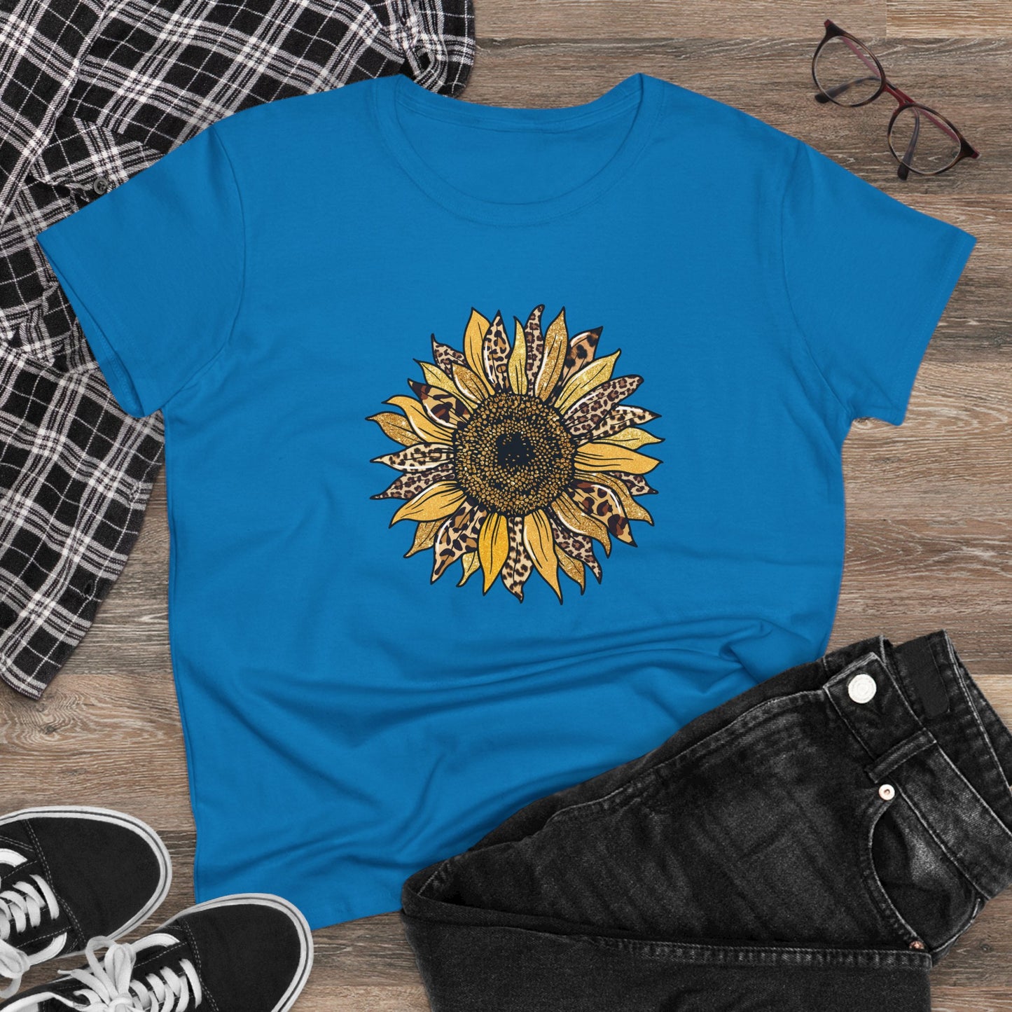 Leopard Print Women's T Shirt Animal Print T Shirt Cheetah Tee