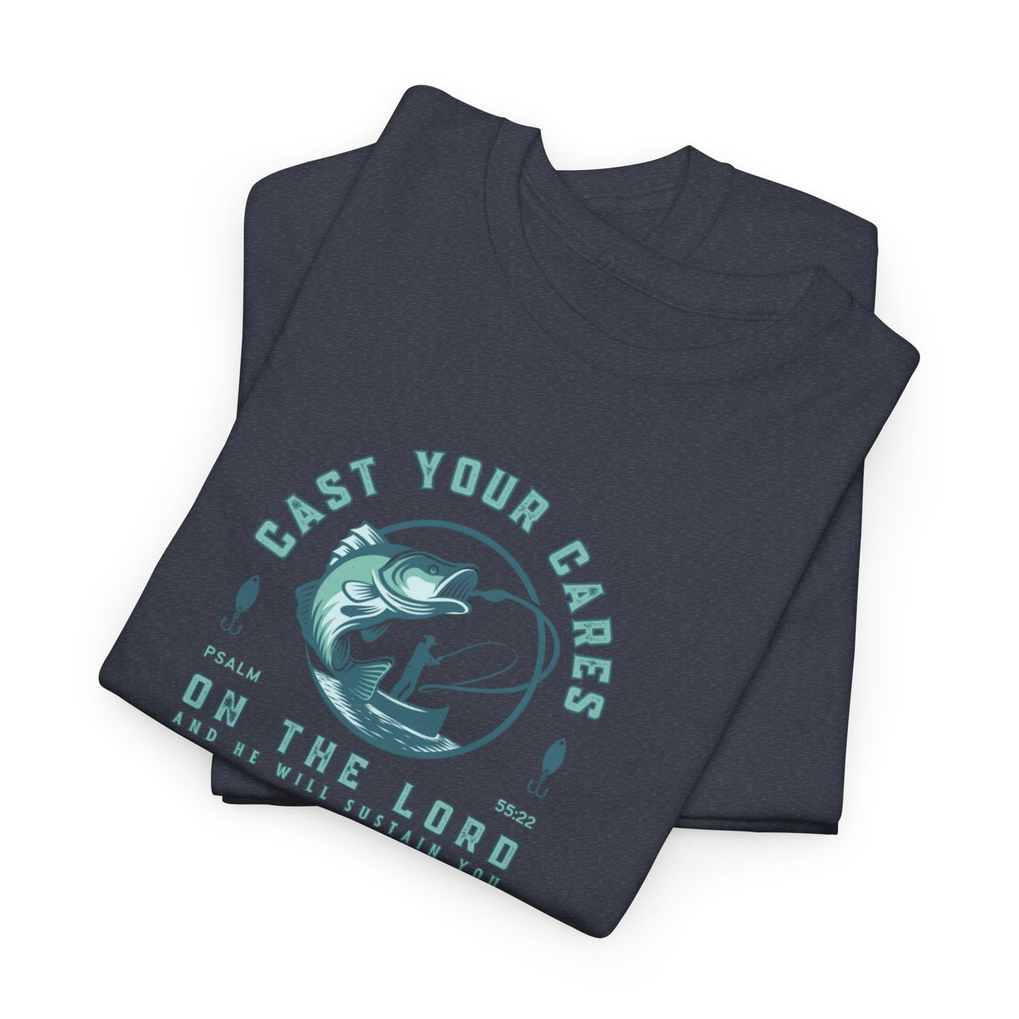 Men's Graphic Christian T Shirt Fishing Tee