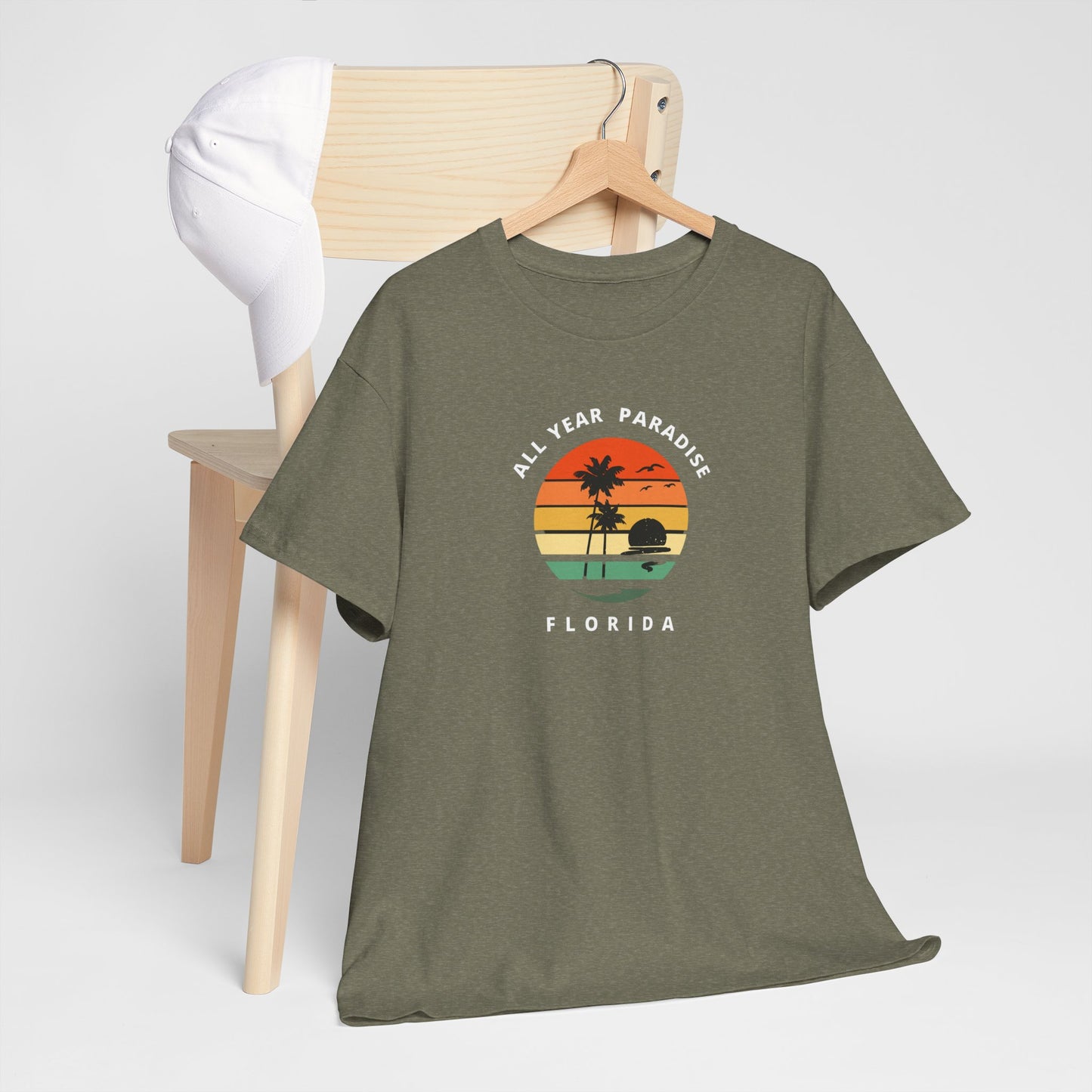 Vintage Sunset Graphic Tee, Casual T-Shirt, Summer Vibes Shirt, Beachwear, Gift for Him/Her, Cozy Everyday Wear