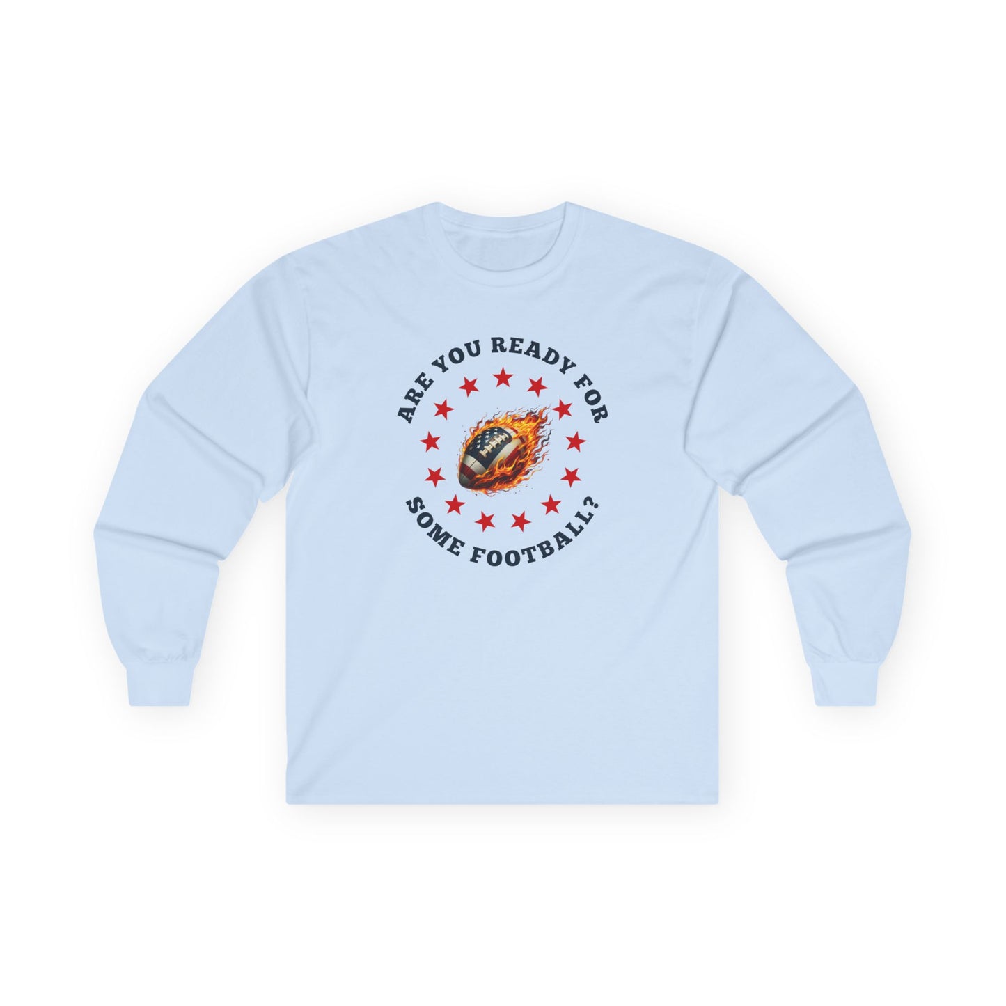 Football T Shirt Long Sleeve Football Fan Tee Sports T Shirt
