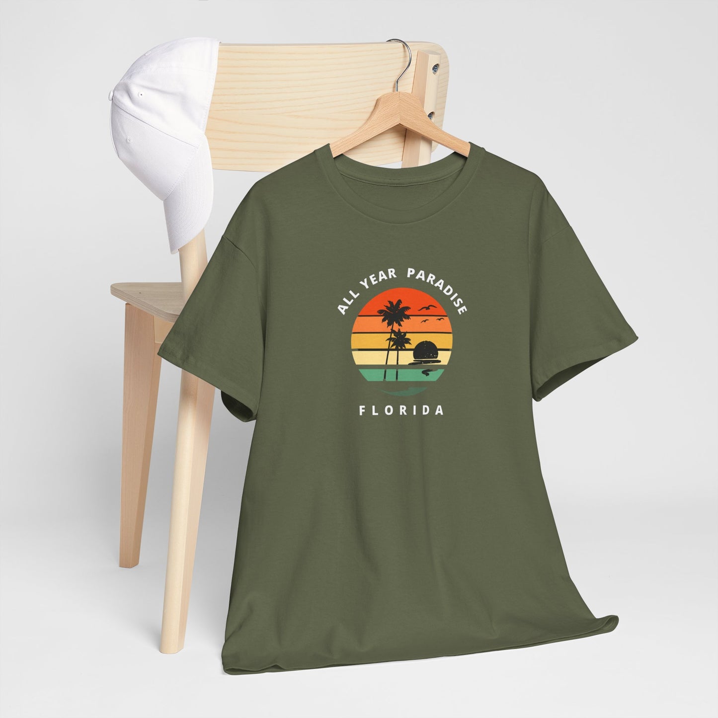 Vintage Sunset Graphic Tee, Casual T-Shirt, Summer Vibes Shirt, Beachwear, Gift for Him/Her, Cozy Everyday Wear