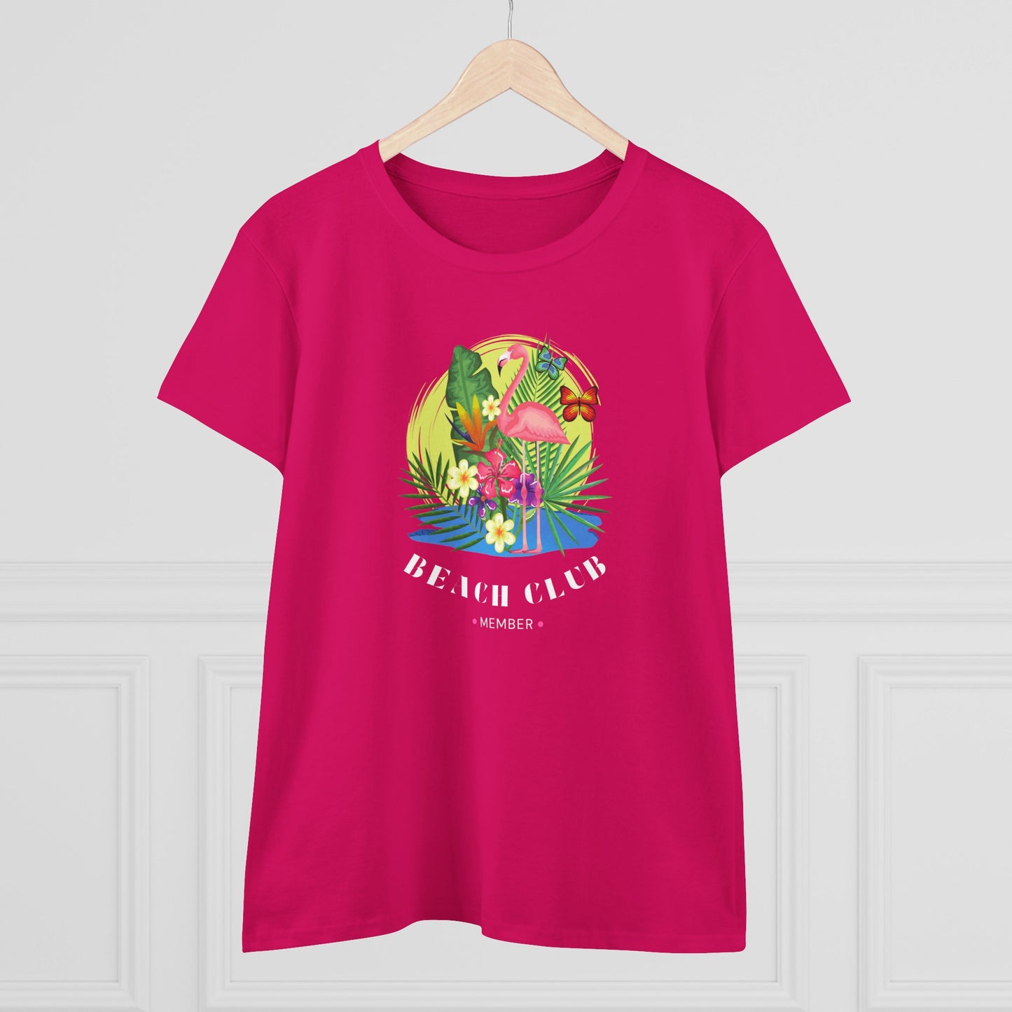 T-Shirt Tropical Beach Club Women's Graphic Flamingo Tee