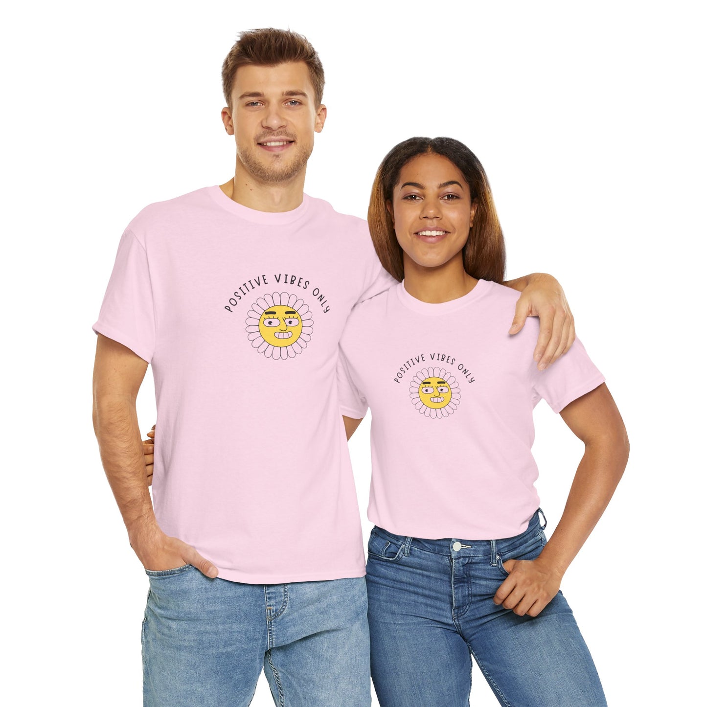 Positive Vibes Unisex Tee Funny Saying Men's Women's