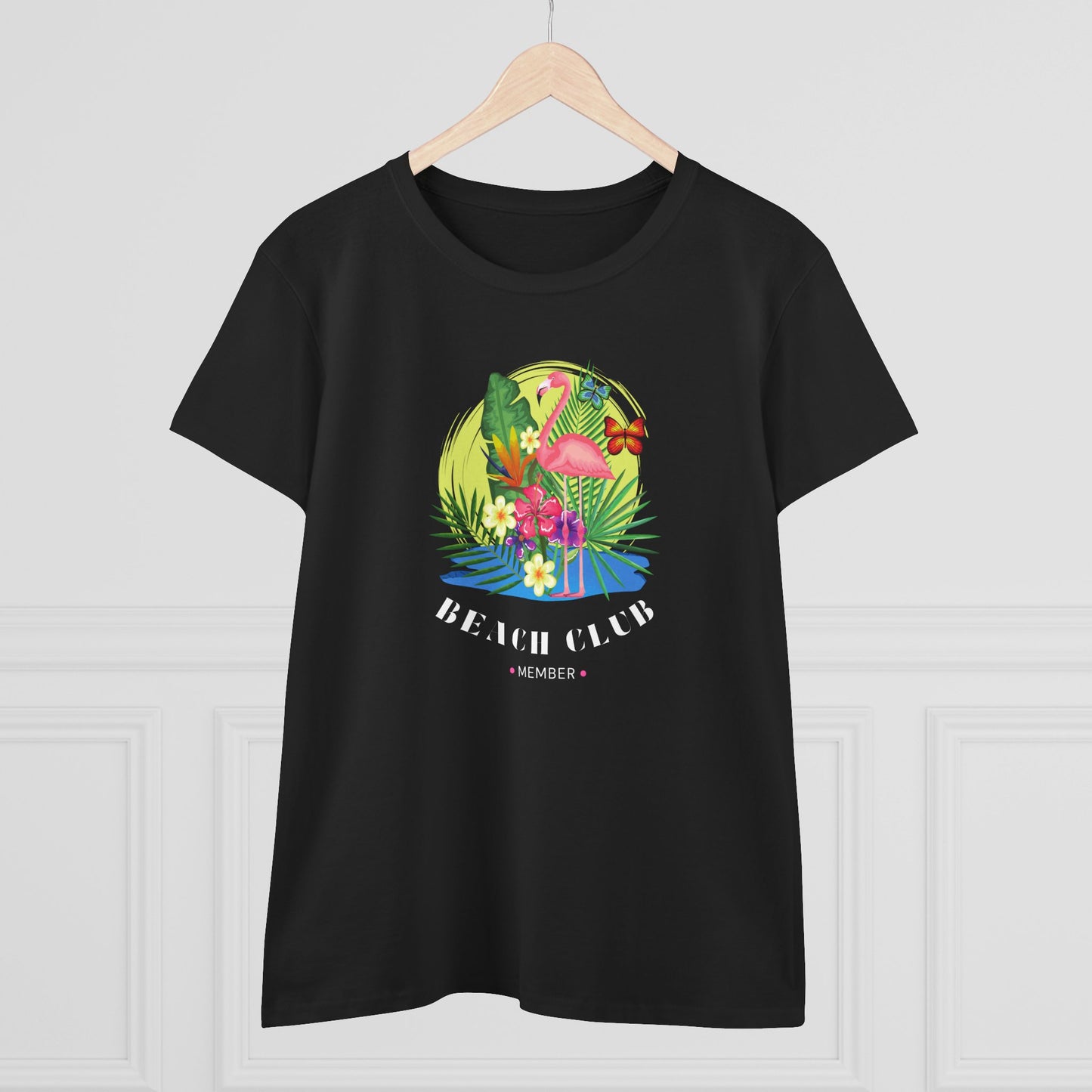 T-Shirt Tropical Beach Club Women's Graphic Flamingo Tee