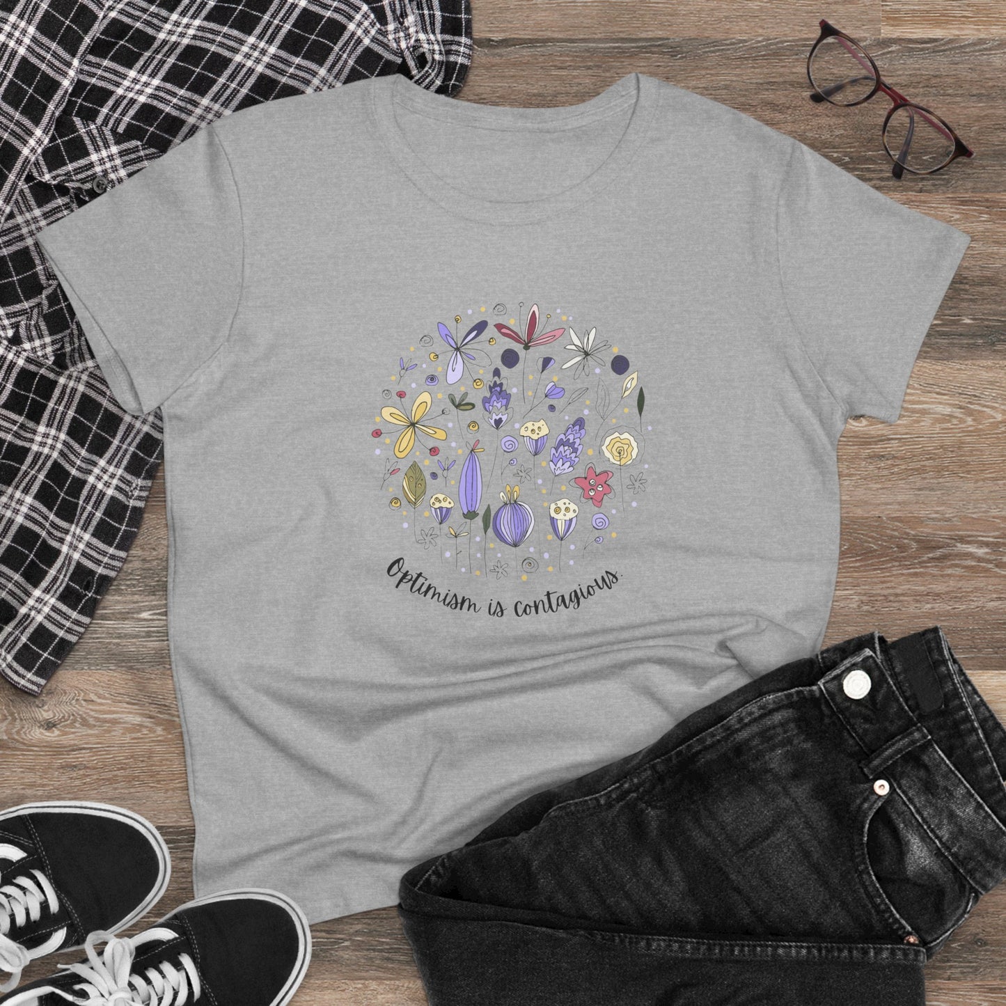 Wildflower T Shirt Women's Wildflower Tee Floral T Shirt Flower Tee Inspirational Saying