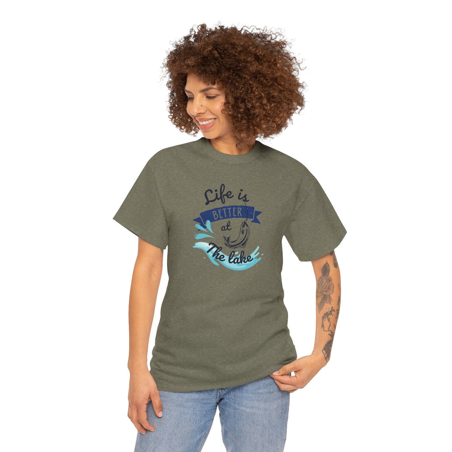 Lake Fishing Unisex Tee