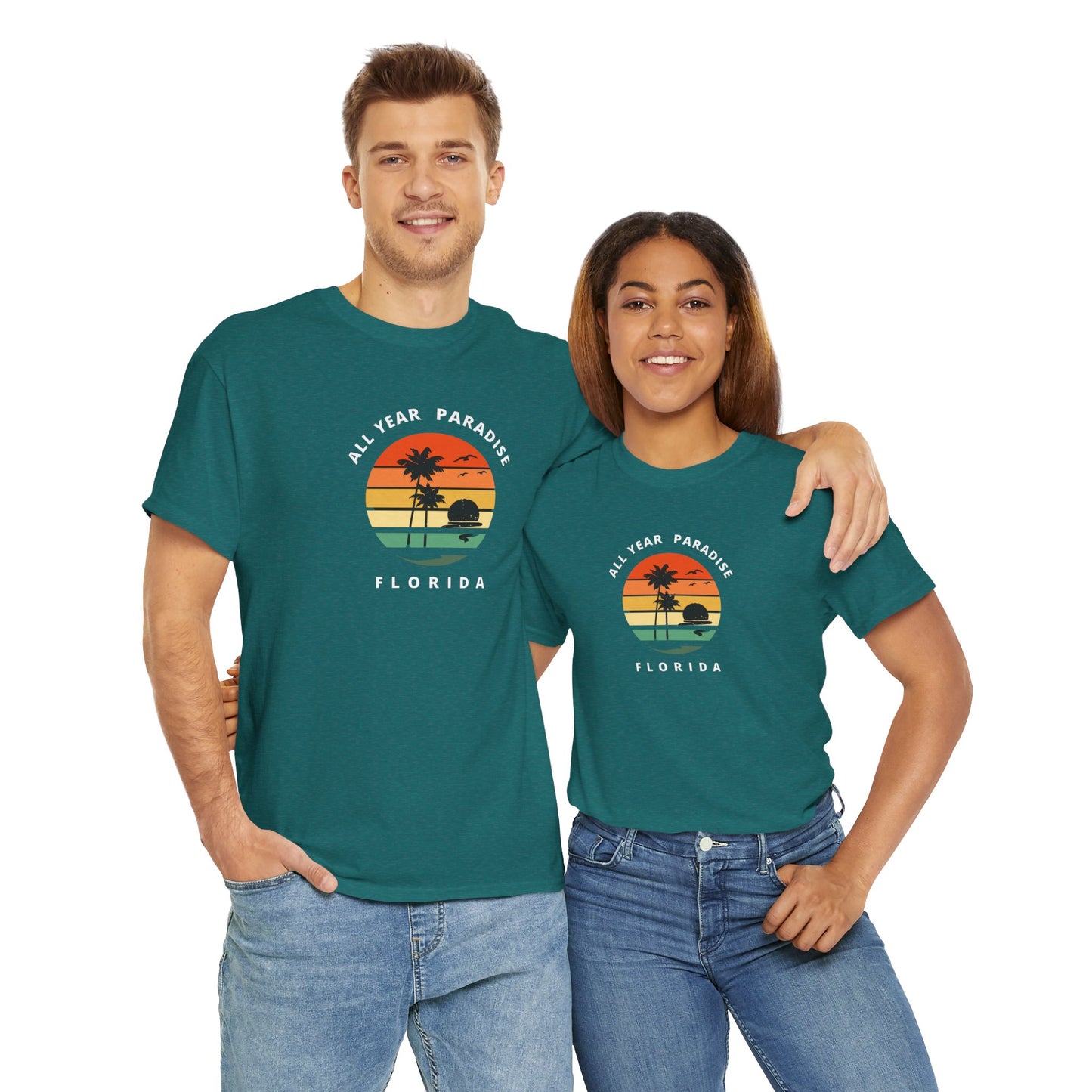 Vintage Sunset Graphic Tee, Casual T-Shirt, Summer Vibes Shirt, Beachwear, Gift for Him/Her, Cozy Everyday Wear