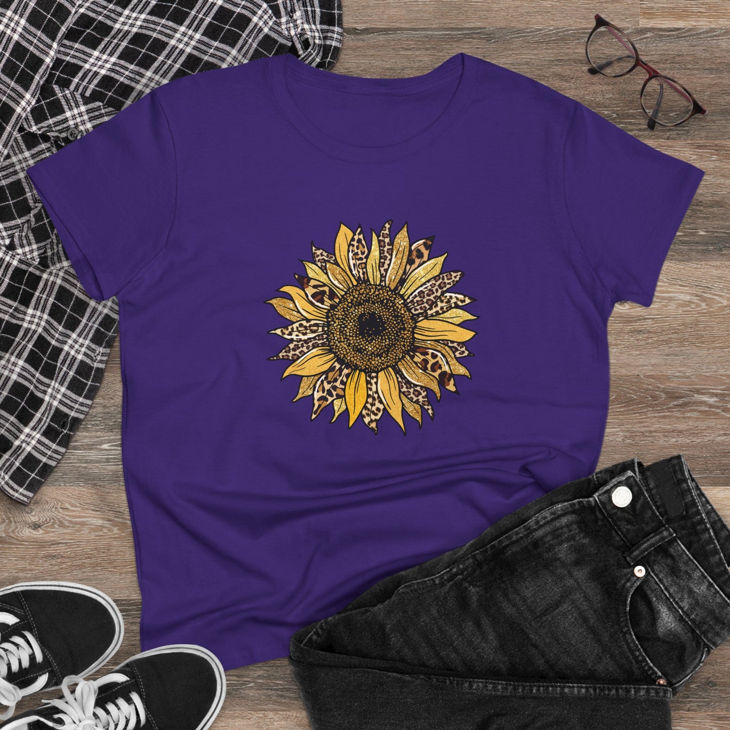 Leopard Print Women's T Shirt Animal Print T Shirt Cheetah Tee