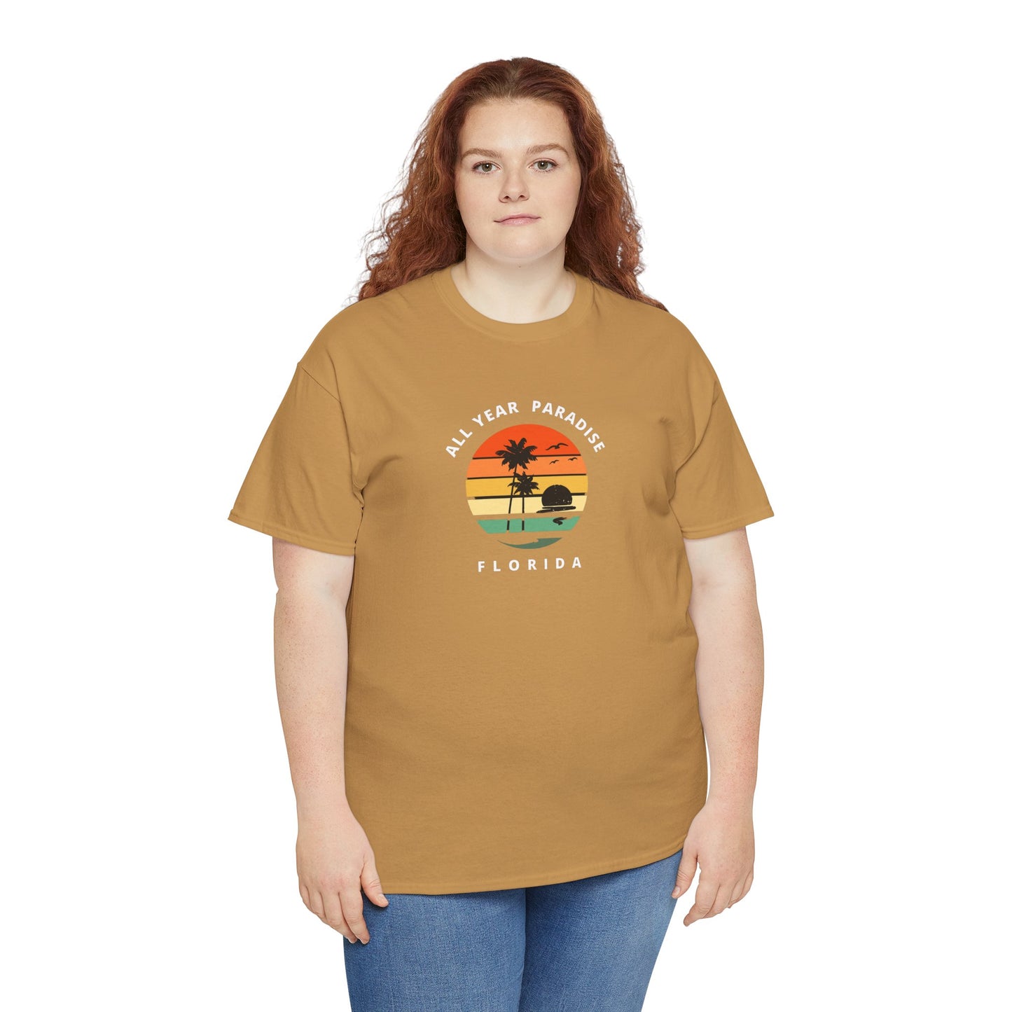 Vintage Sunset Graphic Tee, Casual T-Shirt, Summer Vibes Shirt, Beachwear, Gift for Him/Her, Cozy Everyday Wear