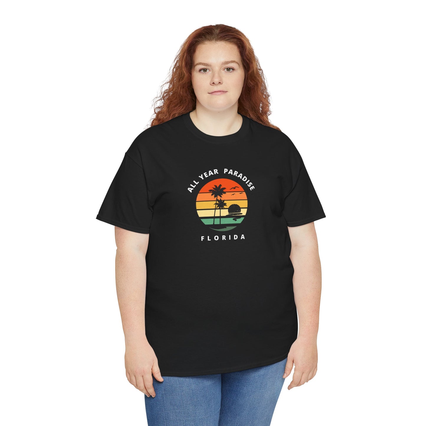 Vintage Sunset Graphic Tee, Casual T-Shirt, Summer Vibes Shirt, Beachwear, Gift for Him/Her, Cozy Everyday Wear