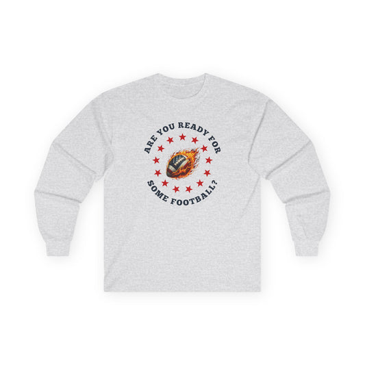 Football T Shirt Long Sleeve Football Fan Tee Sports T Shirt