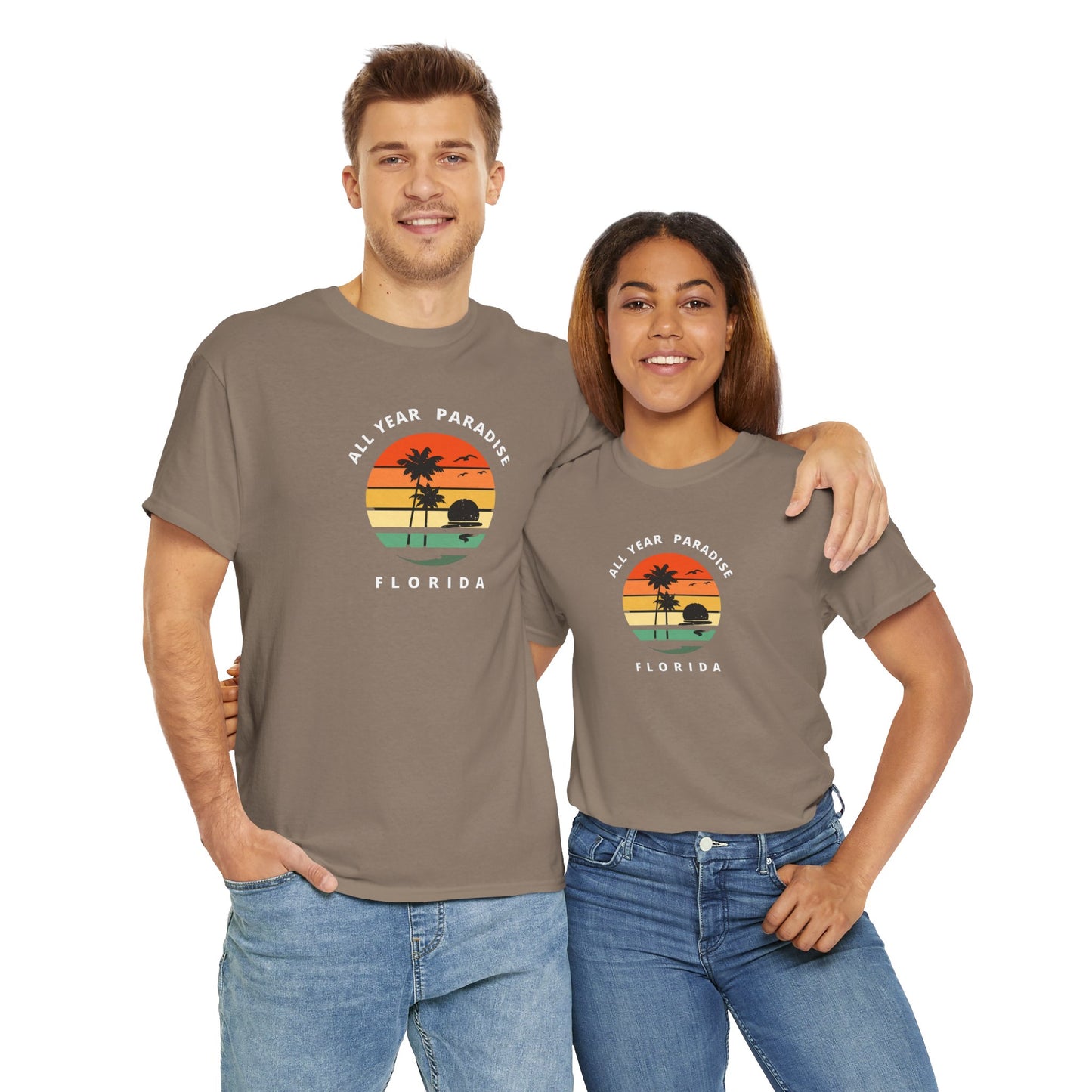 Vintage Sunset Graphic Tee, Casual T-Shirt, Summer Vibes Shirt, Beachwear, Gift for Him/Her, Cozy Everyday Wear