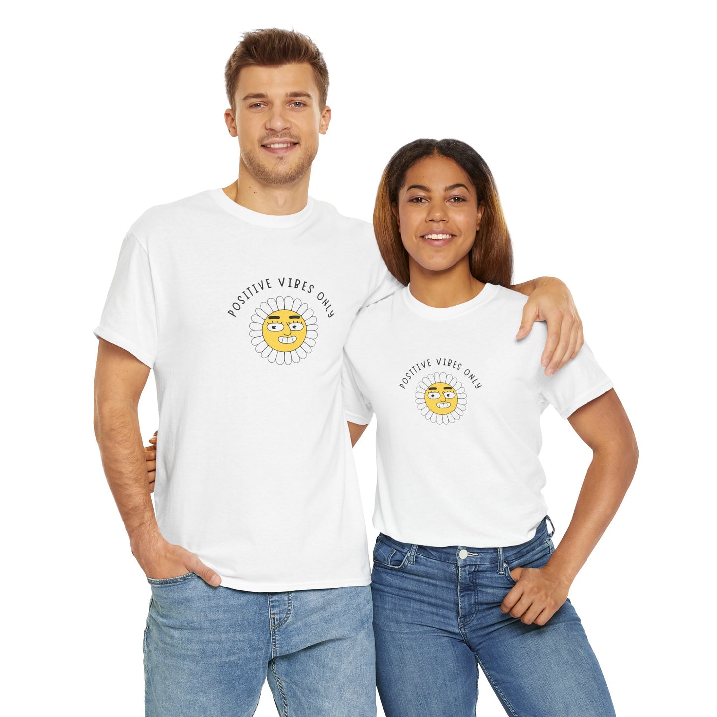 Positive Vibes Unisex Tee Funny Saying Men's Women's