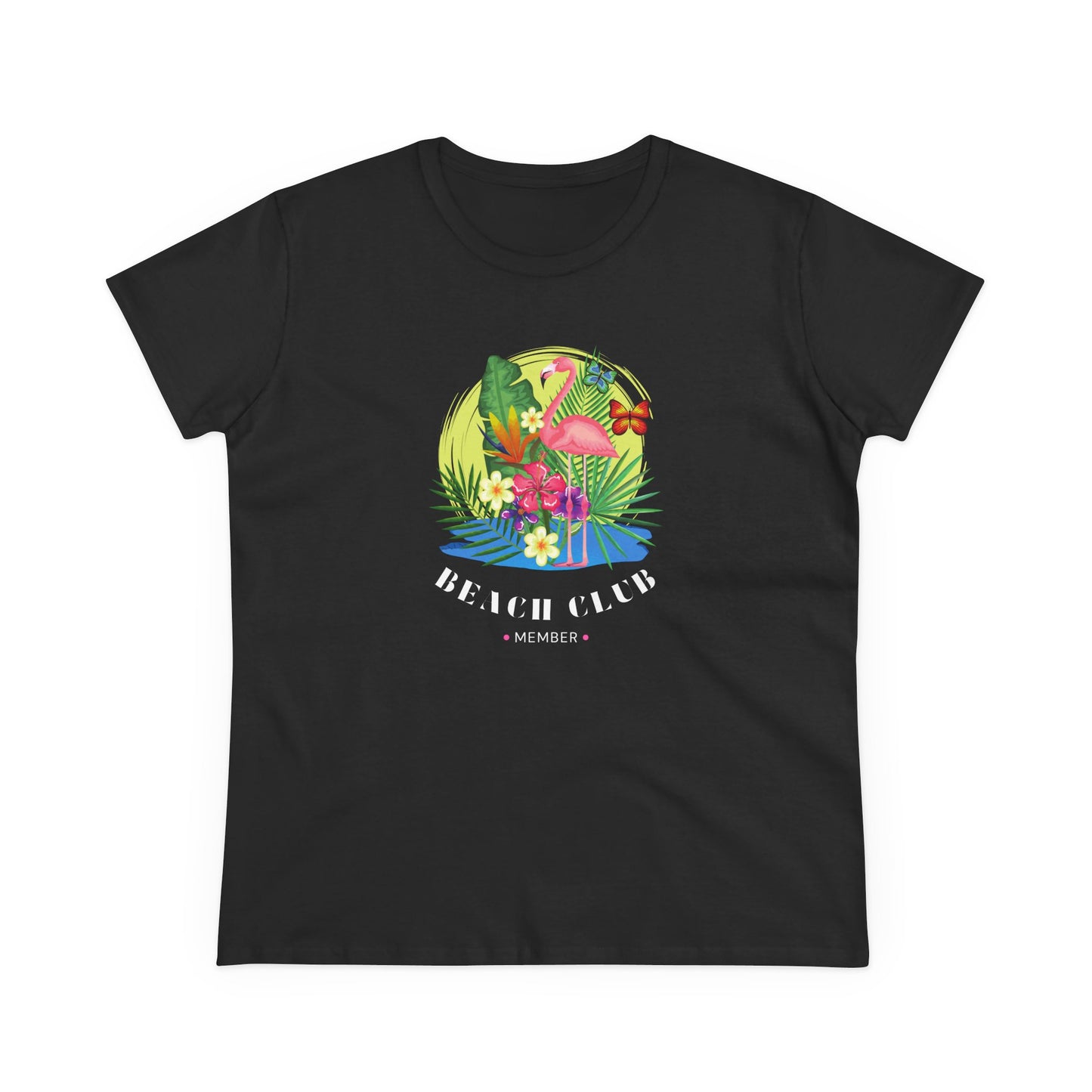 T-Shirt Tropical Beach Club Women's Graphic Flamingo Tee
